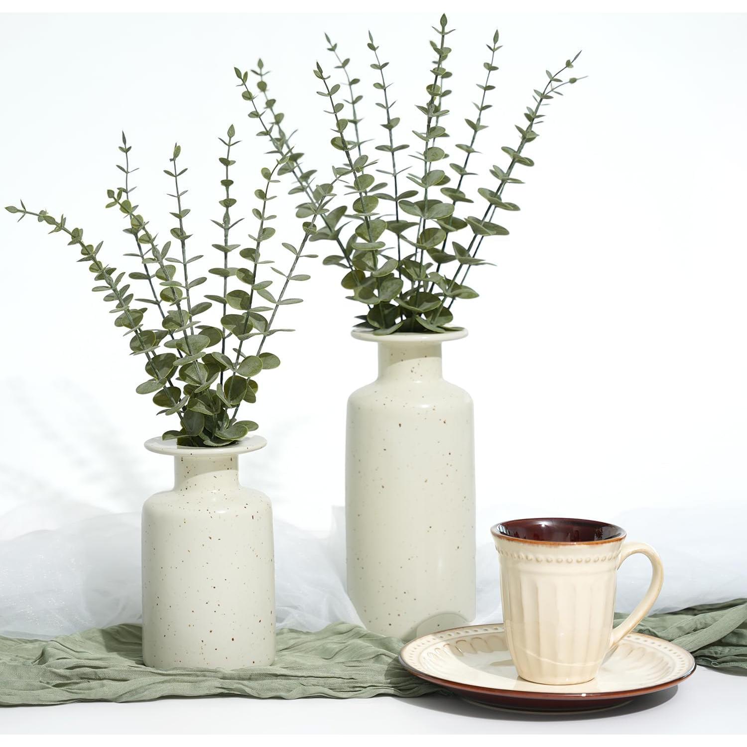 18 Pcs Tallos de Eucalipto Falsos BLISOUL 38 cm Decoración