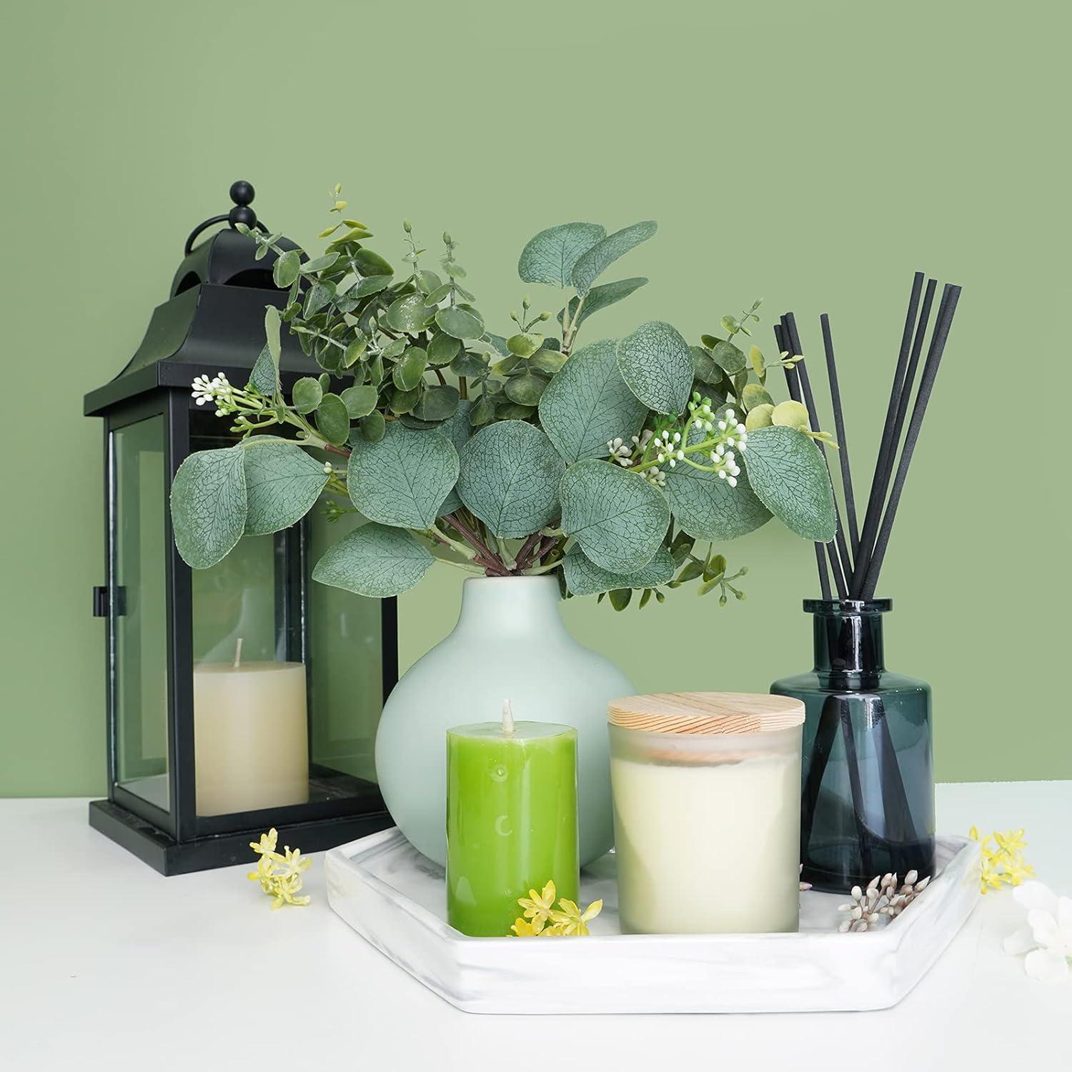 Ramo de Eucalipto Artificial Winlyn - 10 Piezas Decorativas