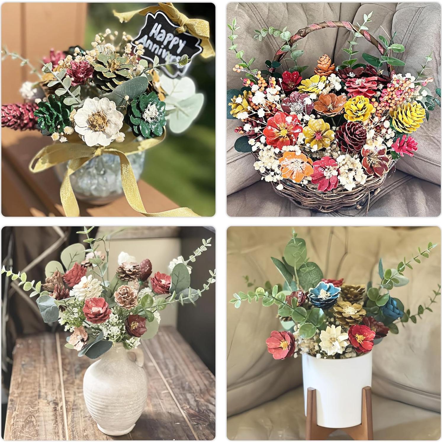 18 Piezas de Eucalipto Artificial Tiyard 35.88 cm Verde Decoración