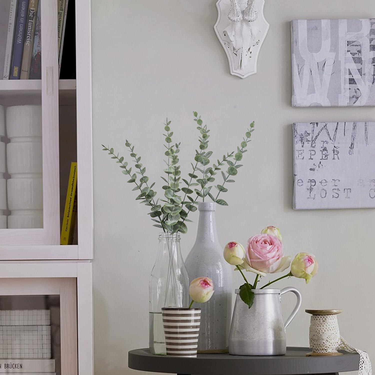 18 Piezas de Eucalipto Artificial Tiyard 35.88 cm Verde Decoración