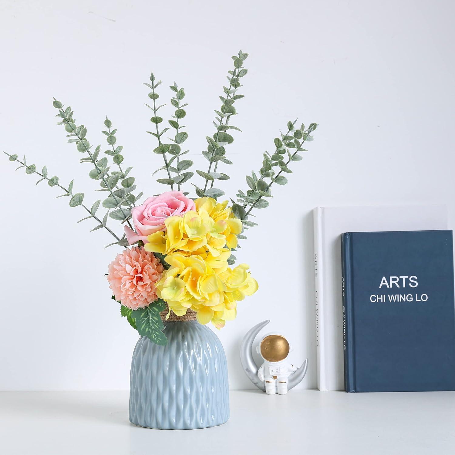 18 Piezas de Eucalipto Artificial Tiyard 35.88 cm Verde Decoración