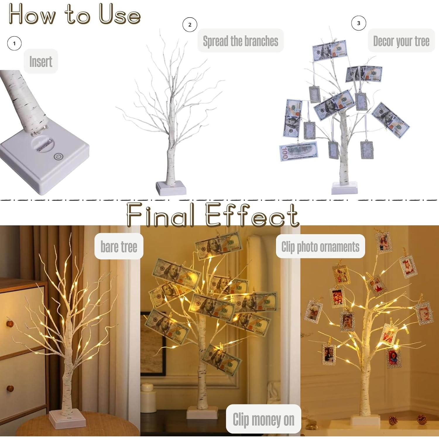 Marco de Fotos Iluminado Nakolulu Árbol Familiar 10 Marcos