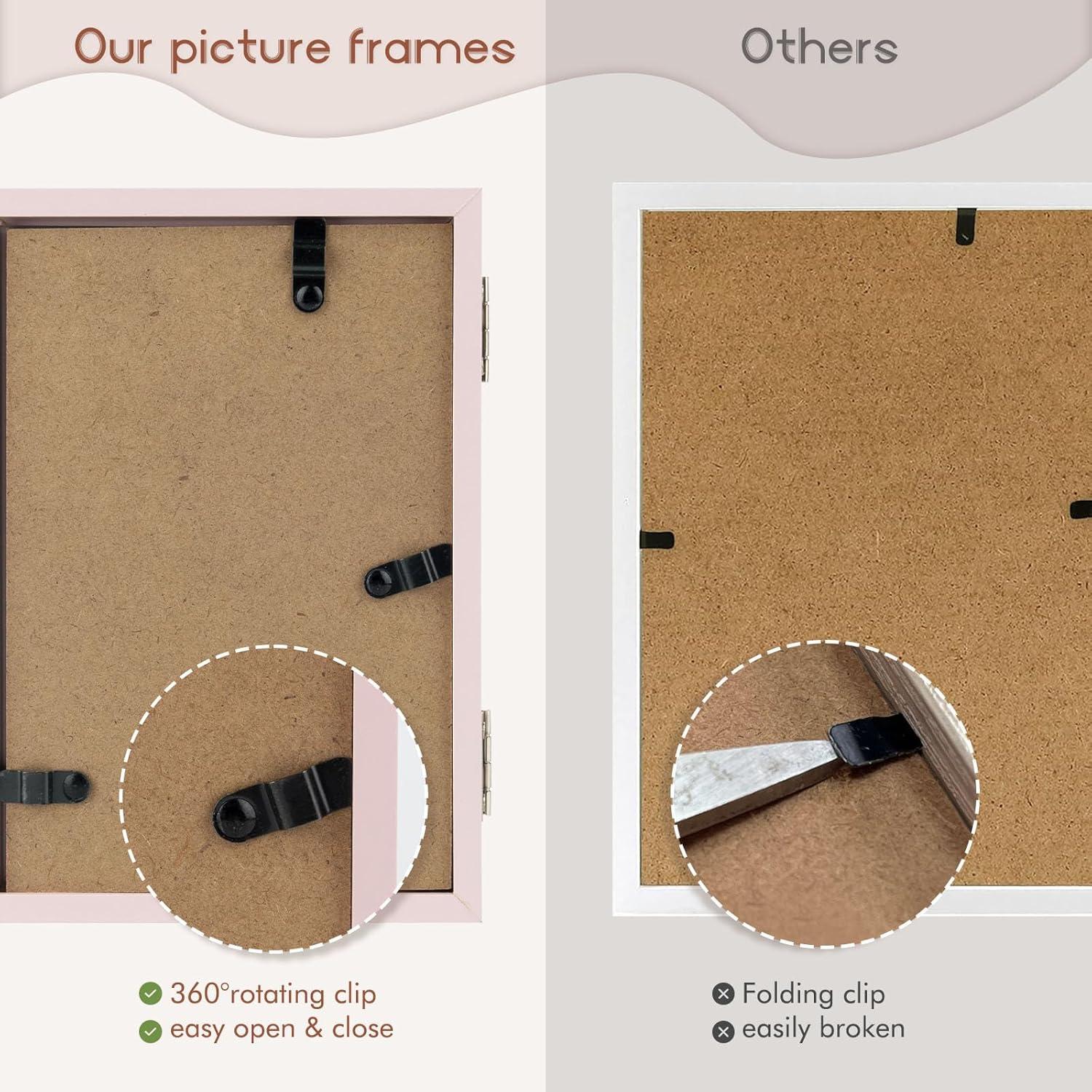 Marco de Fotos Triple 10x15 cm Space Art Deco Rosa