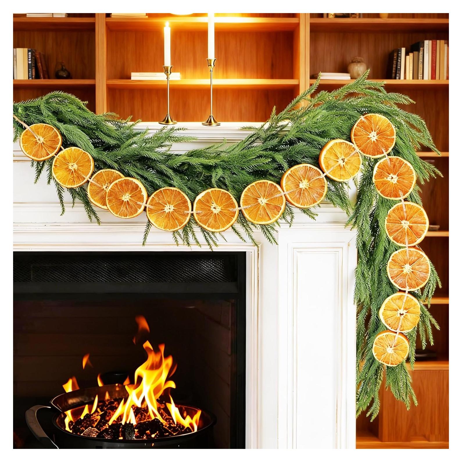 Guirnalda de Naranja Secada 3m JIYANMEI 30 Rodajas Natural