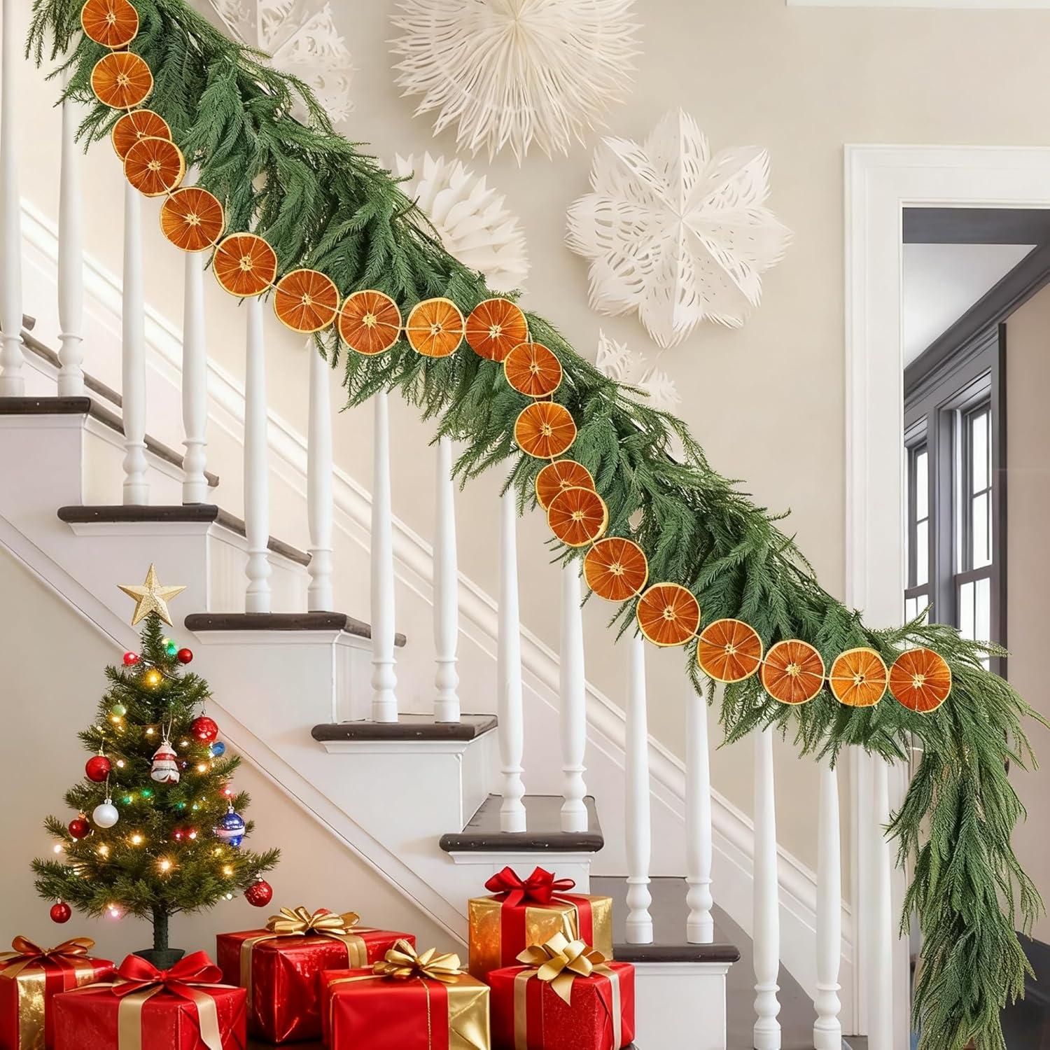 Guirnalda de Naranja Secada 3m JIYANMEI 30 Rodajas Natural