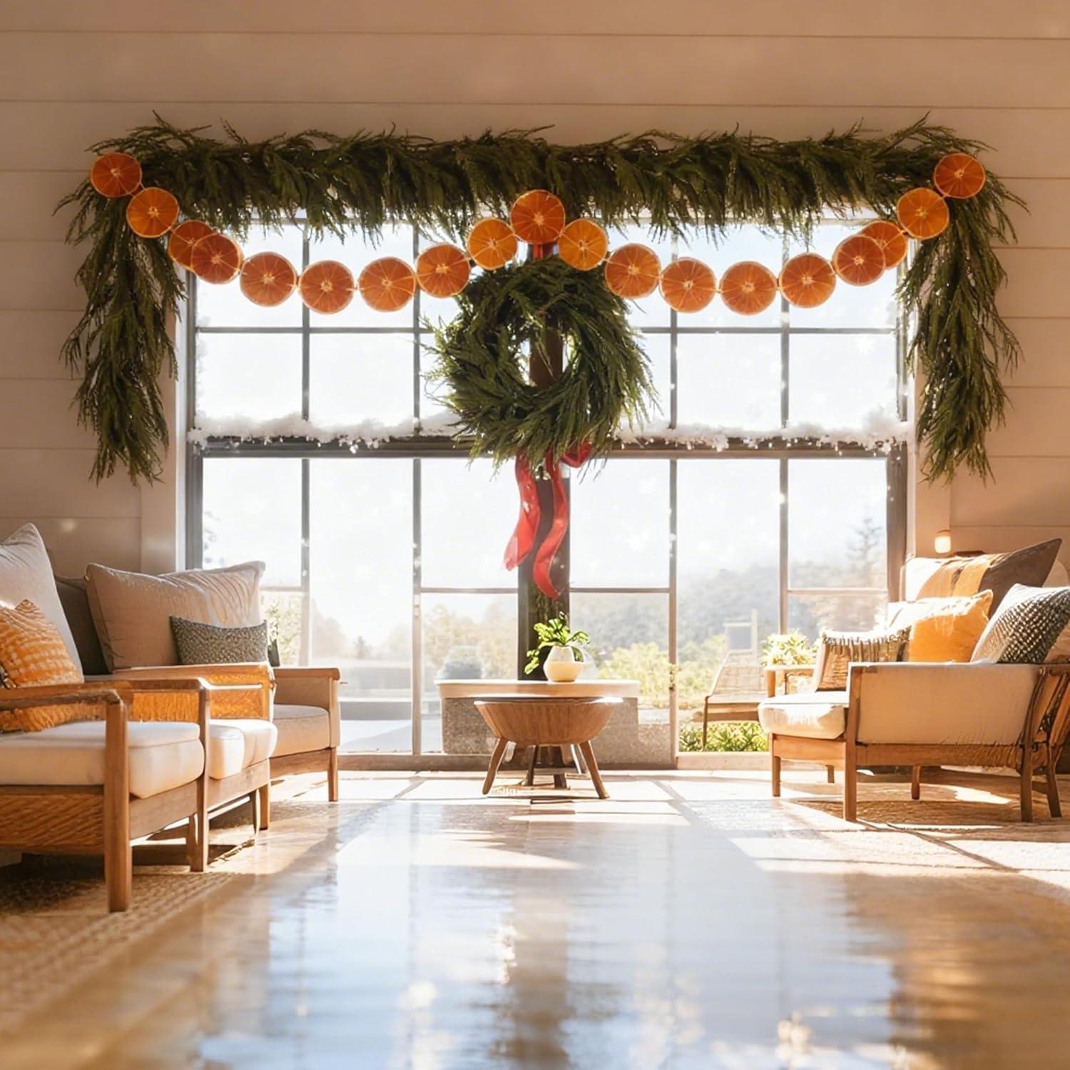 Guirnalda de Naranja Secada 3m JIYANMEI 30 Rodajas Natural