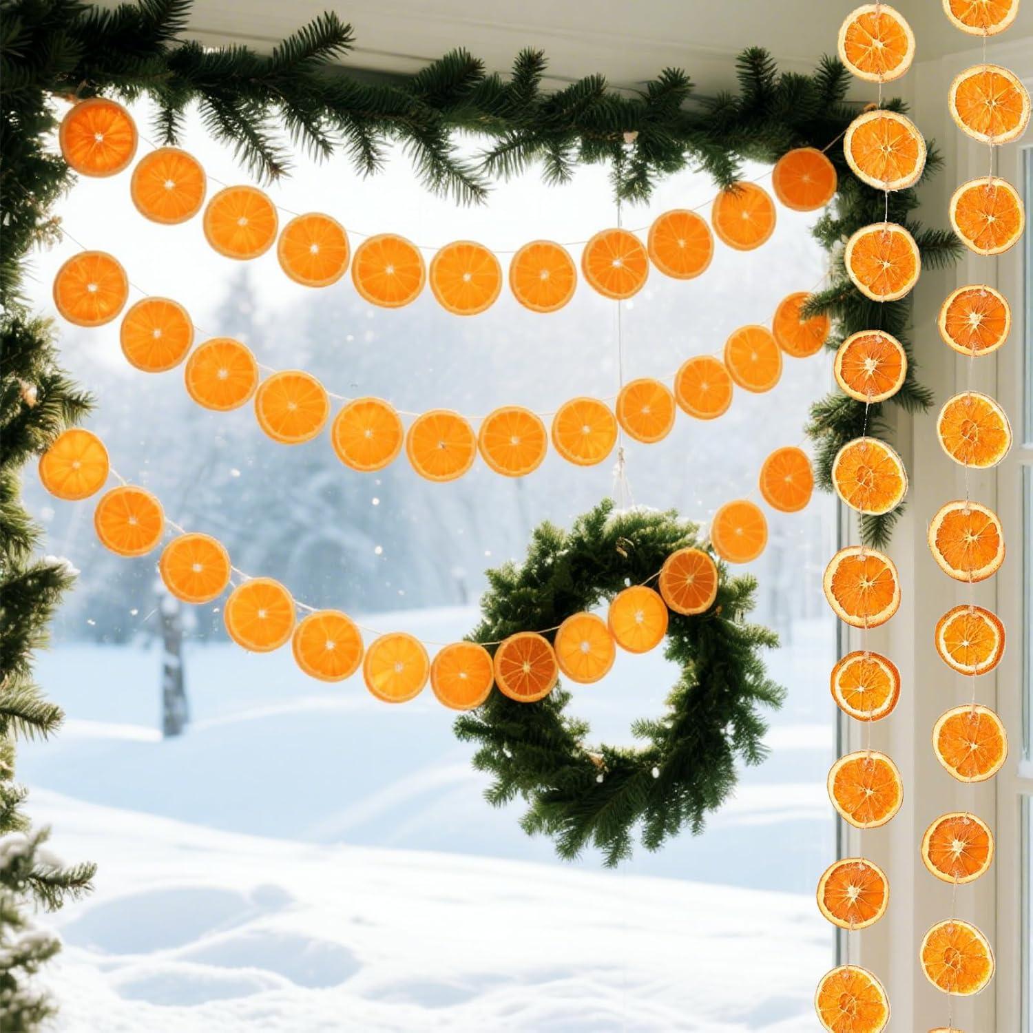 Guirnalda de Naranja Secada 3m JIYANMEI 30 Rodajas Natural