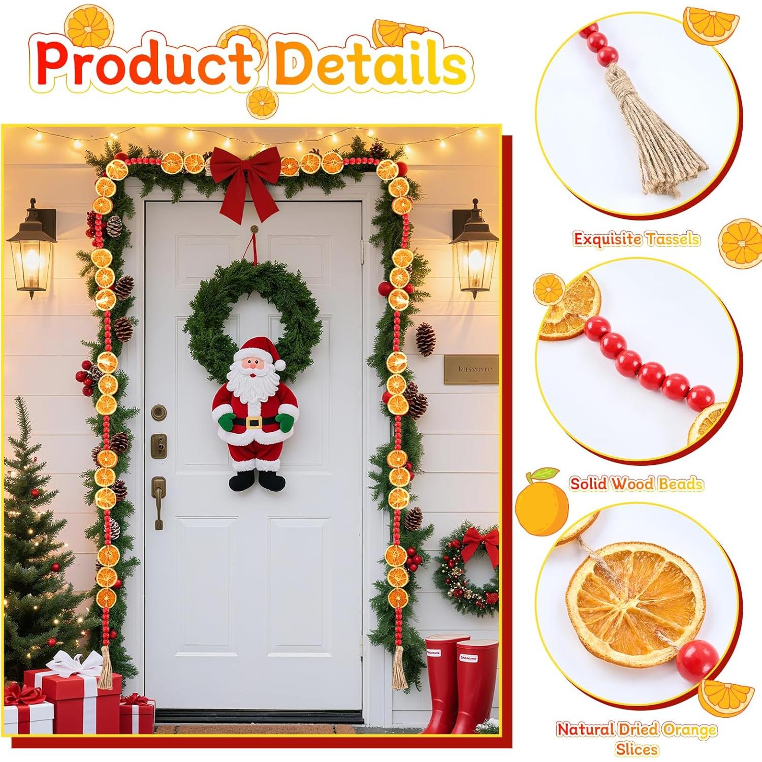 Guirnalda de Naranja Seca 1.83m LawnIdyll - 2 Piezas