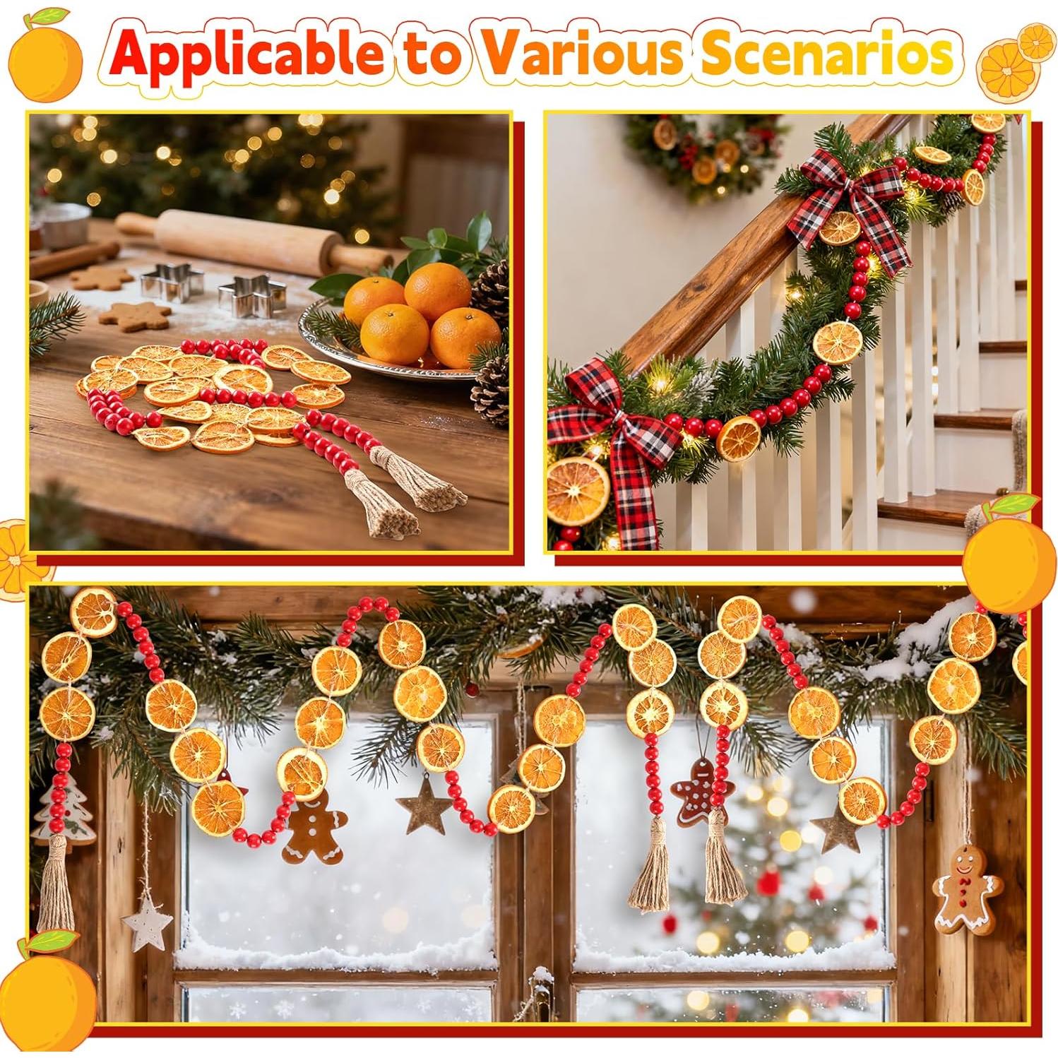 Guirnalda de Naranja Seca 1.83m LawnIdyll - 2 Piezas