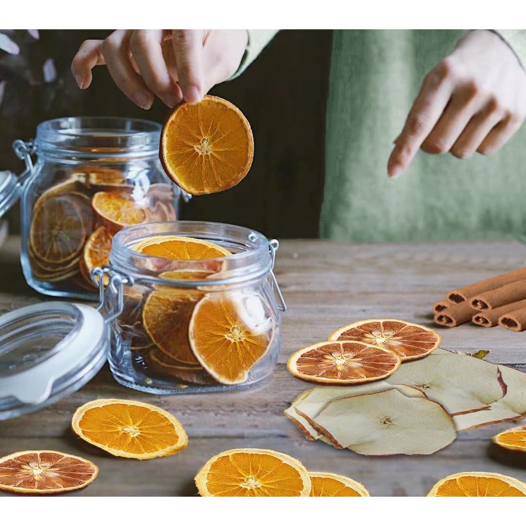 Rodajas de Naranja Secas Naturales 50 Piezas con Cuerda de Yute