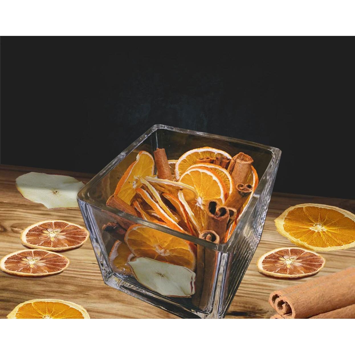 Rodajas de Naranja Secas Naturales 50 Piezas con Cuerda de Yute