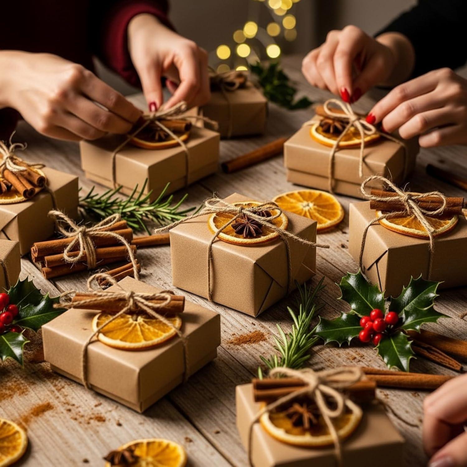 Kit de Decoración Navideña Suncalla con Rodajas de Naranja Secas