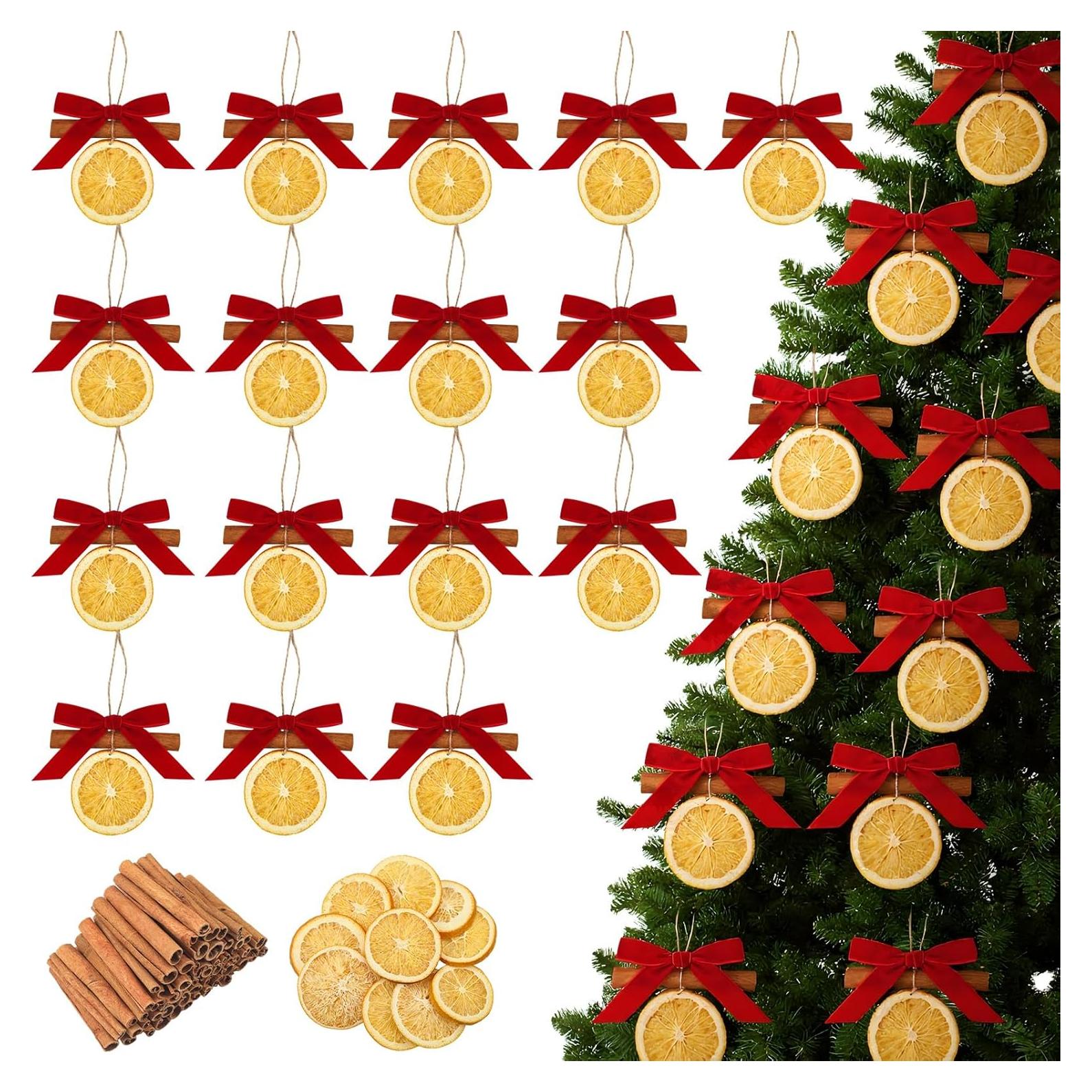 Set de Decoración Navideña Suncalla 95 Piezas Naranja y Canela