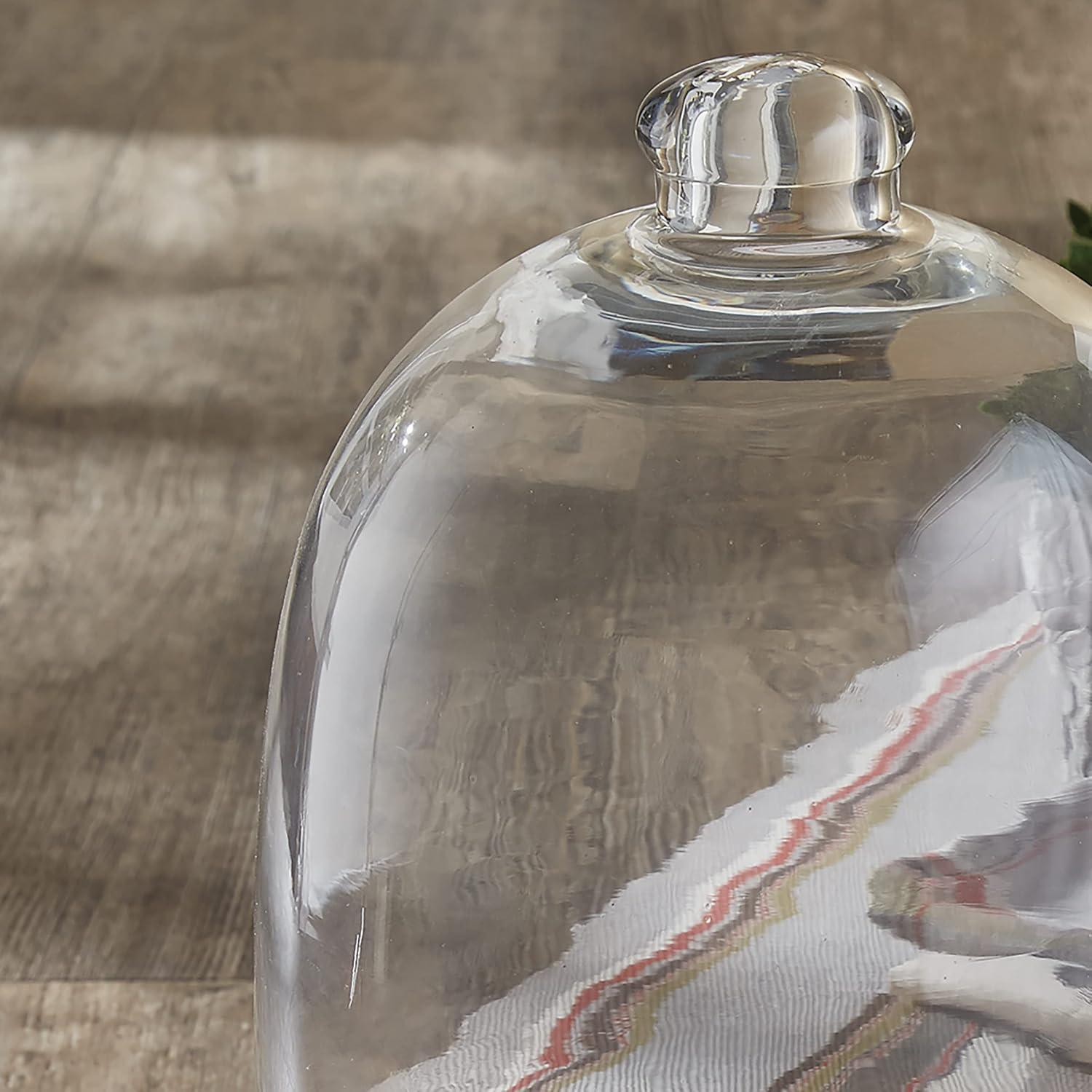 Campana de vidrio Park Designs 30 cm H - Domo decorativo claro