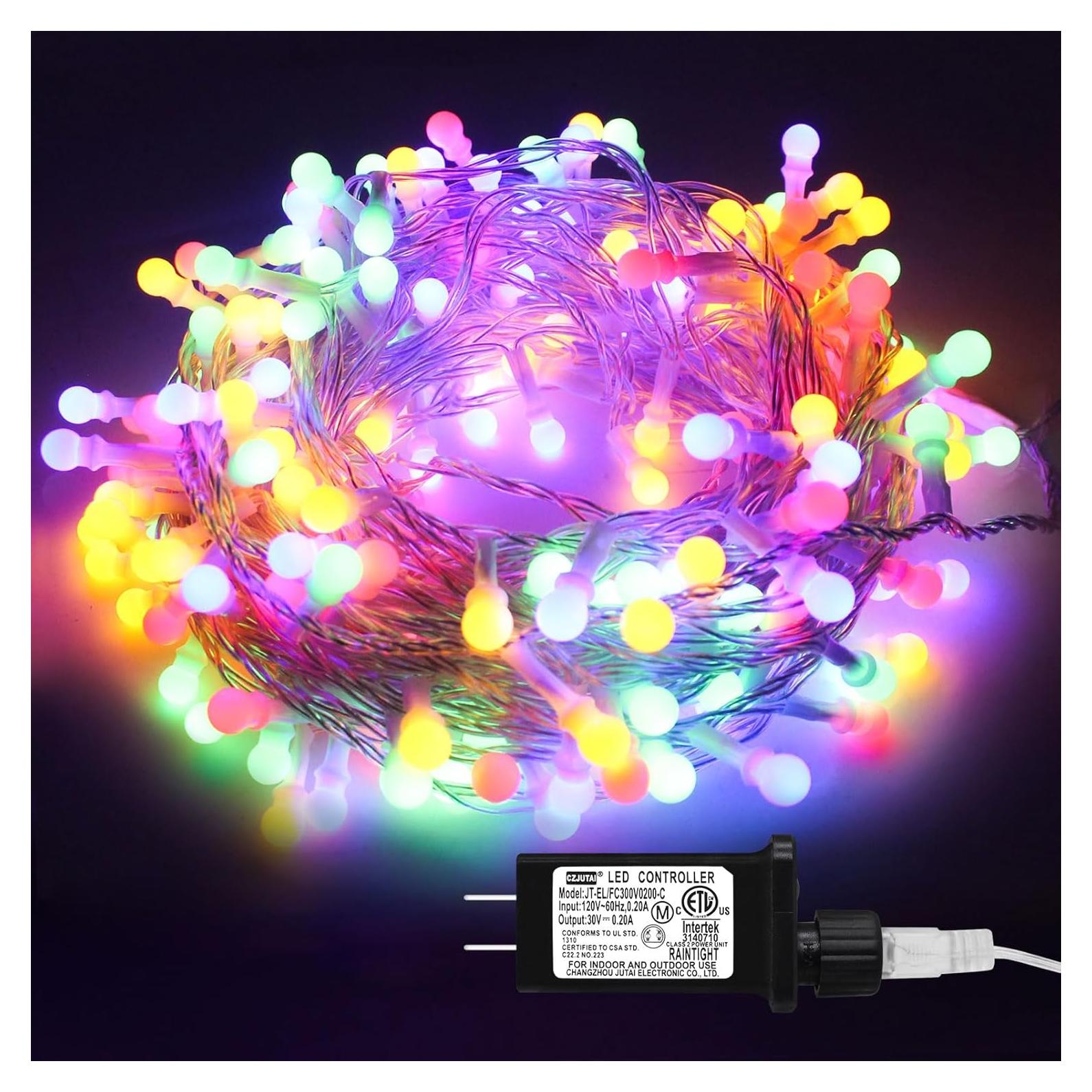 Luces de Cuerda de 200 LED Multicolor 22.86m con Control Remoto