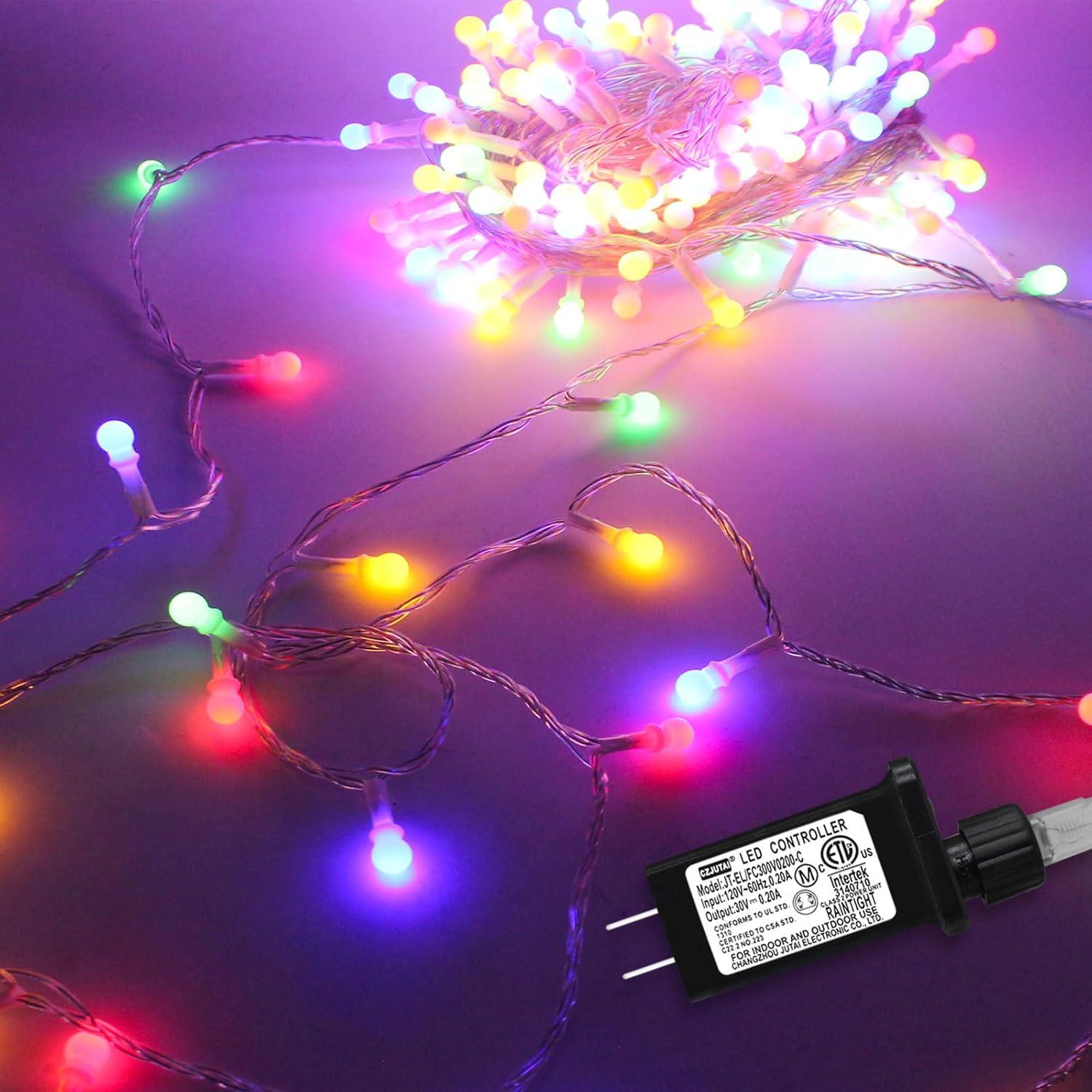 Luces de Cuerda de 200 LED Multicolor 22.86m con Control Remoto