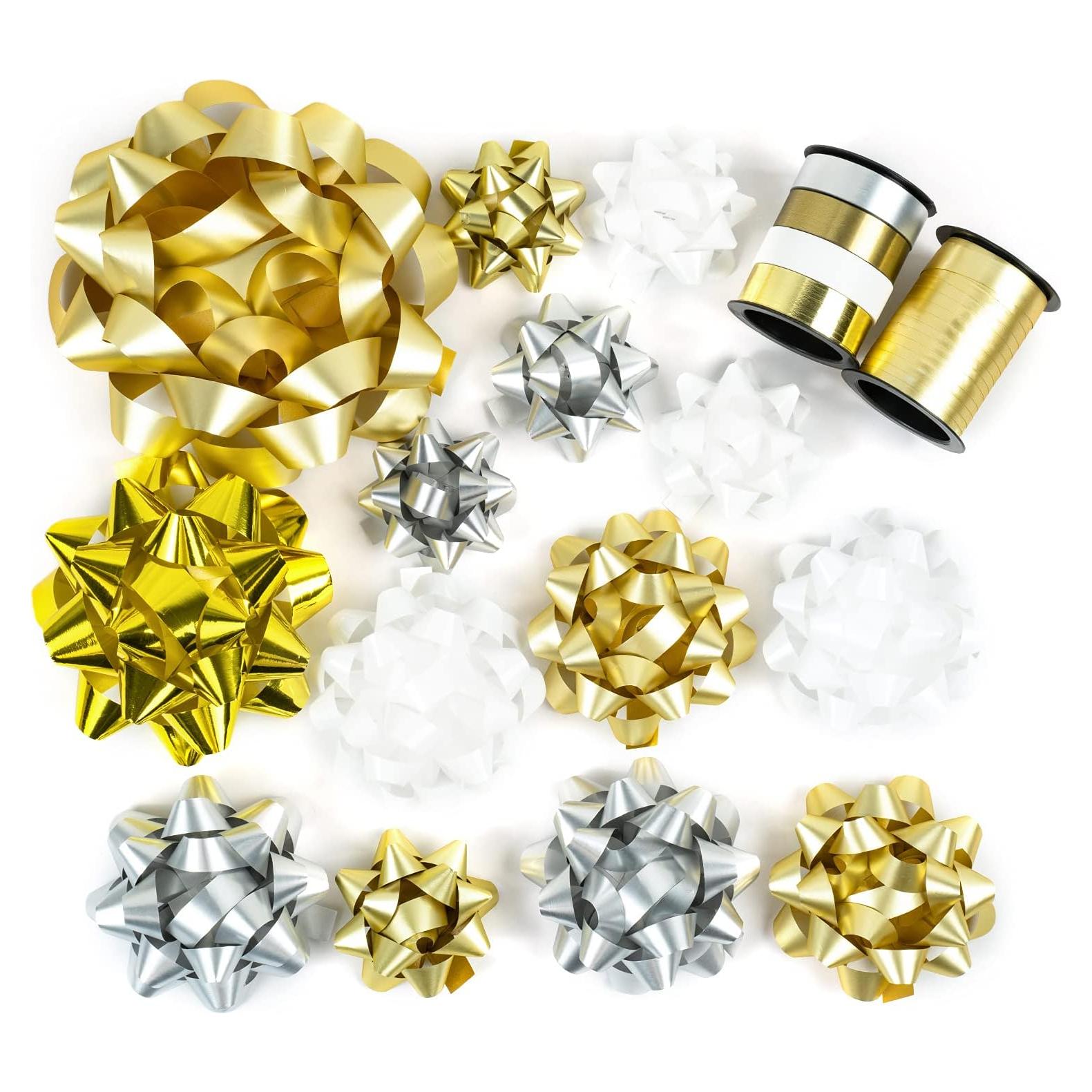 Juego de Lazos de Regalo WRAPAHOLIC 16 Pcs Multicolores