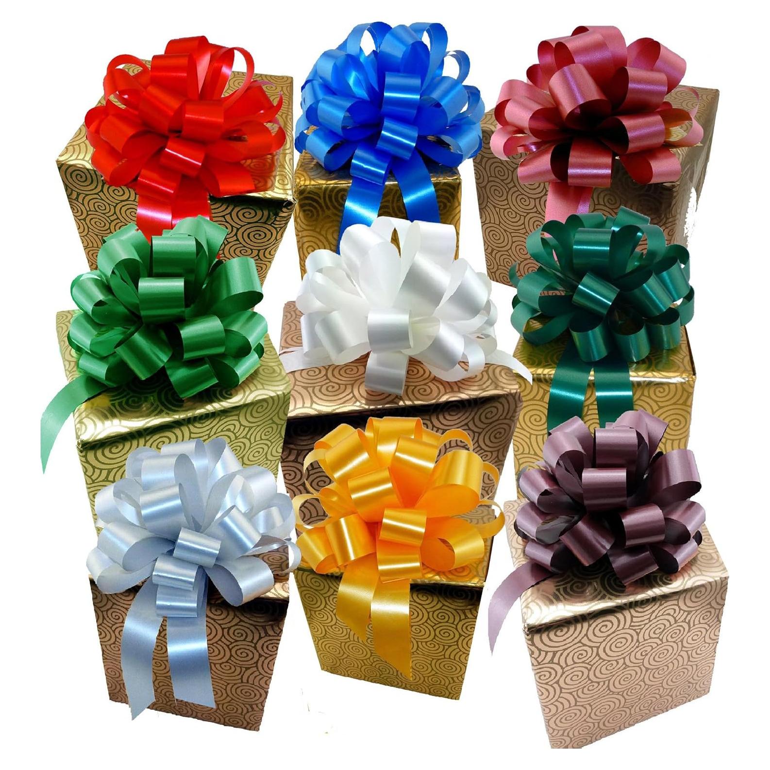 Cesta de Regalo Lazos de Tirar GiftWrap Etc. Set de 9 Colores