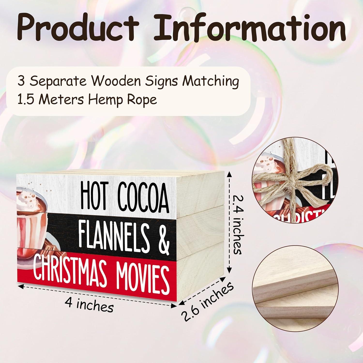 Pila de Libros Decorativos de Navidad BXVRT - 10x6x6.5 cm