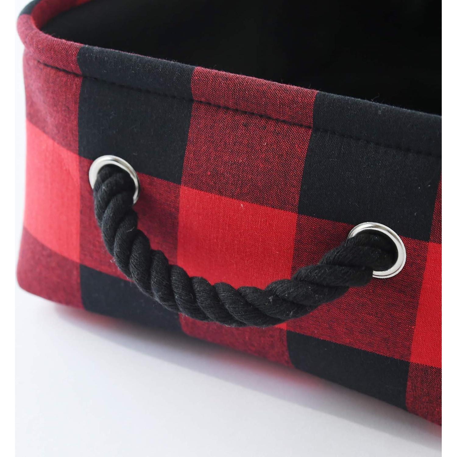 Cesta de Regalo Vacía INough Cuadros 35x27x12 cm Navidad