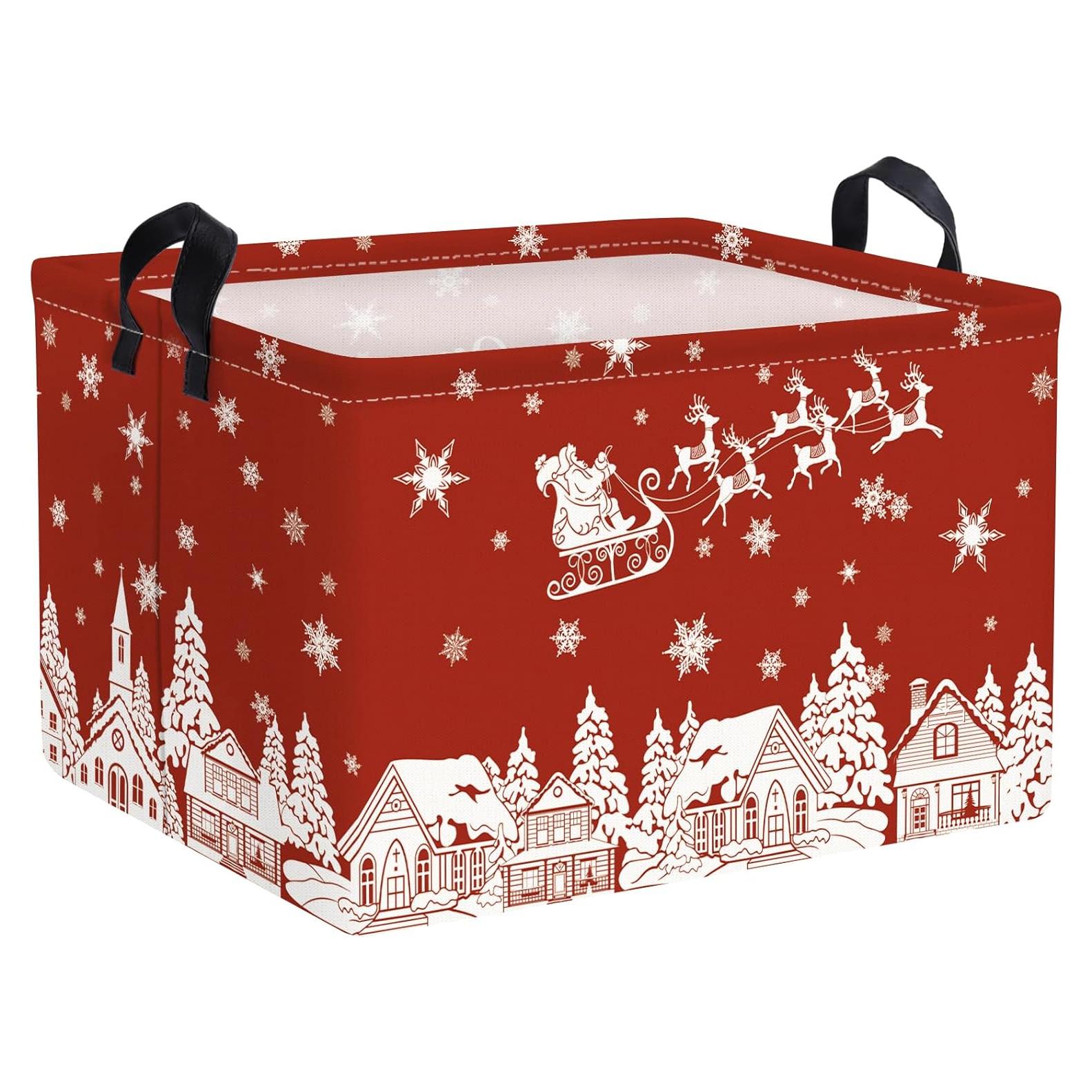 Cesta de Almacenamiento Plegable Navidad Changtian 36x26x23cm