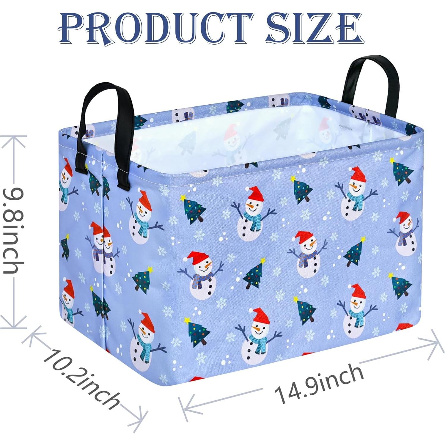 Cesta de Regalo de Navidad ACMUUNI Rectangular Morado 37.8x25.9cm