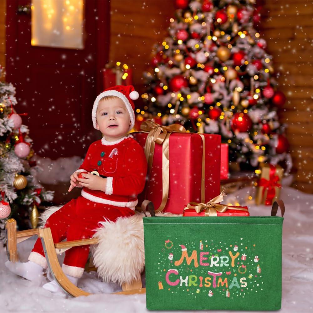 Canasta de Almacenamiento NTAOHAMPER Verde 37.8x25.9x24.9 cm