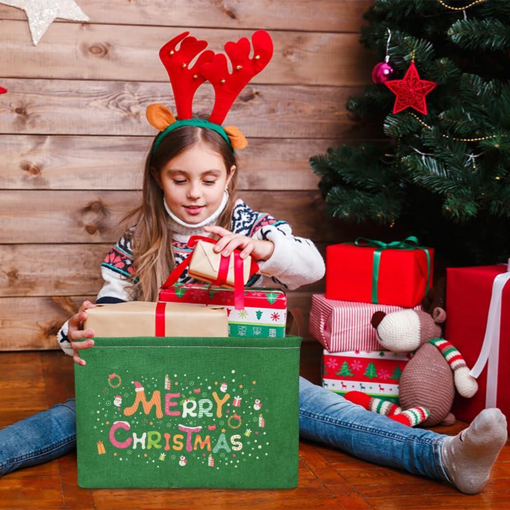 Canasta de Almacenamiento NTAOHAMPER Verde 37.8x25.9x24.9 cm