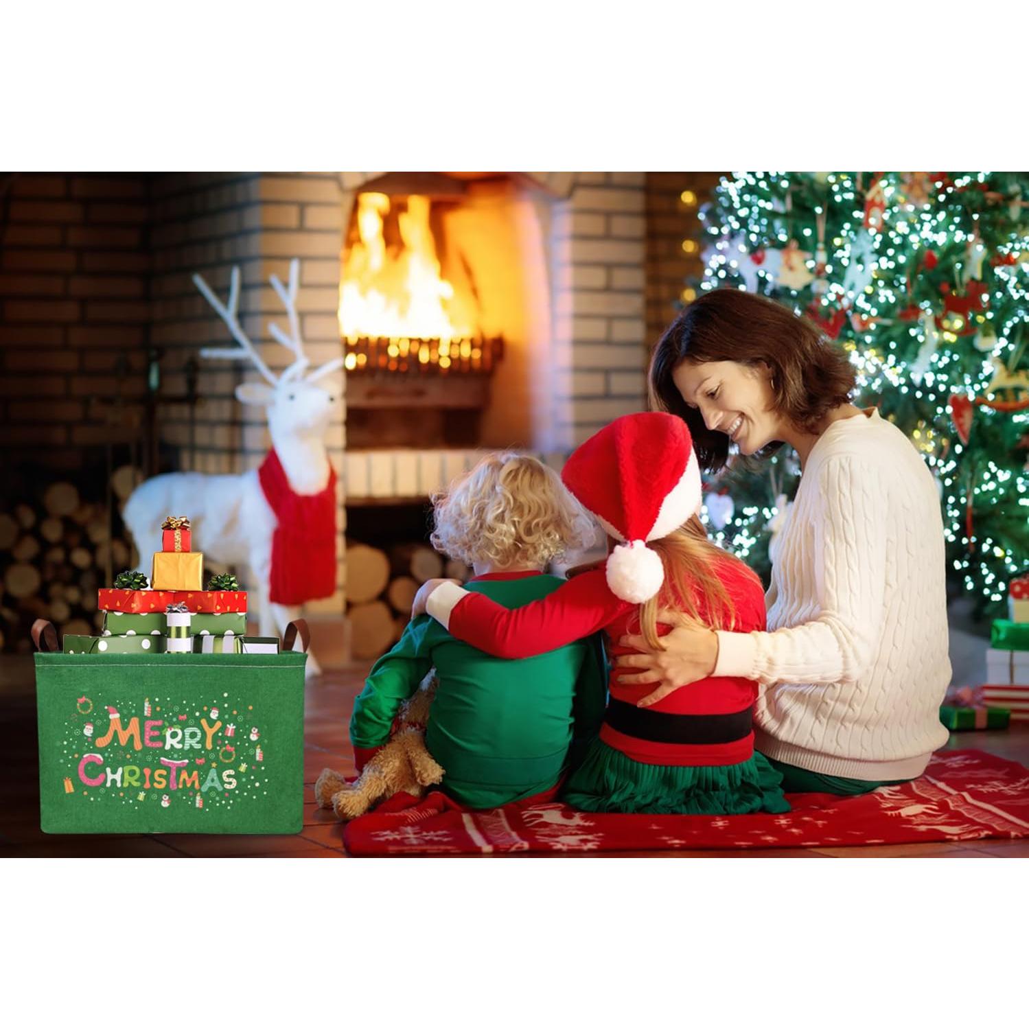 Canasta de Almacenamiento NTAOHAMPER Verde 37.8x25.9x24.9 cm