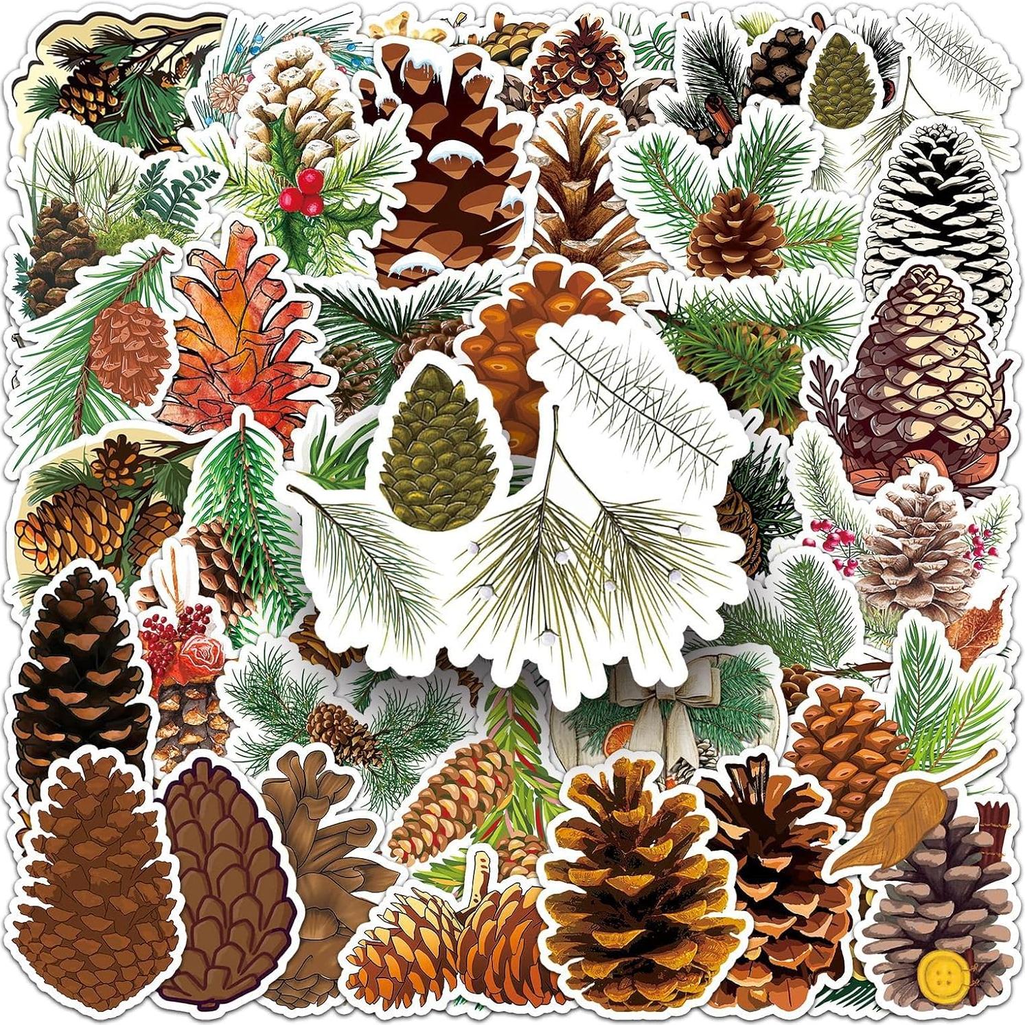 50 Pegatinas de Piña Jczzywsw - Vinilo Impermeable 3.8-7.6 cm