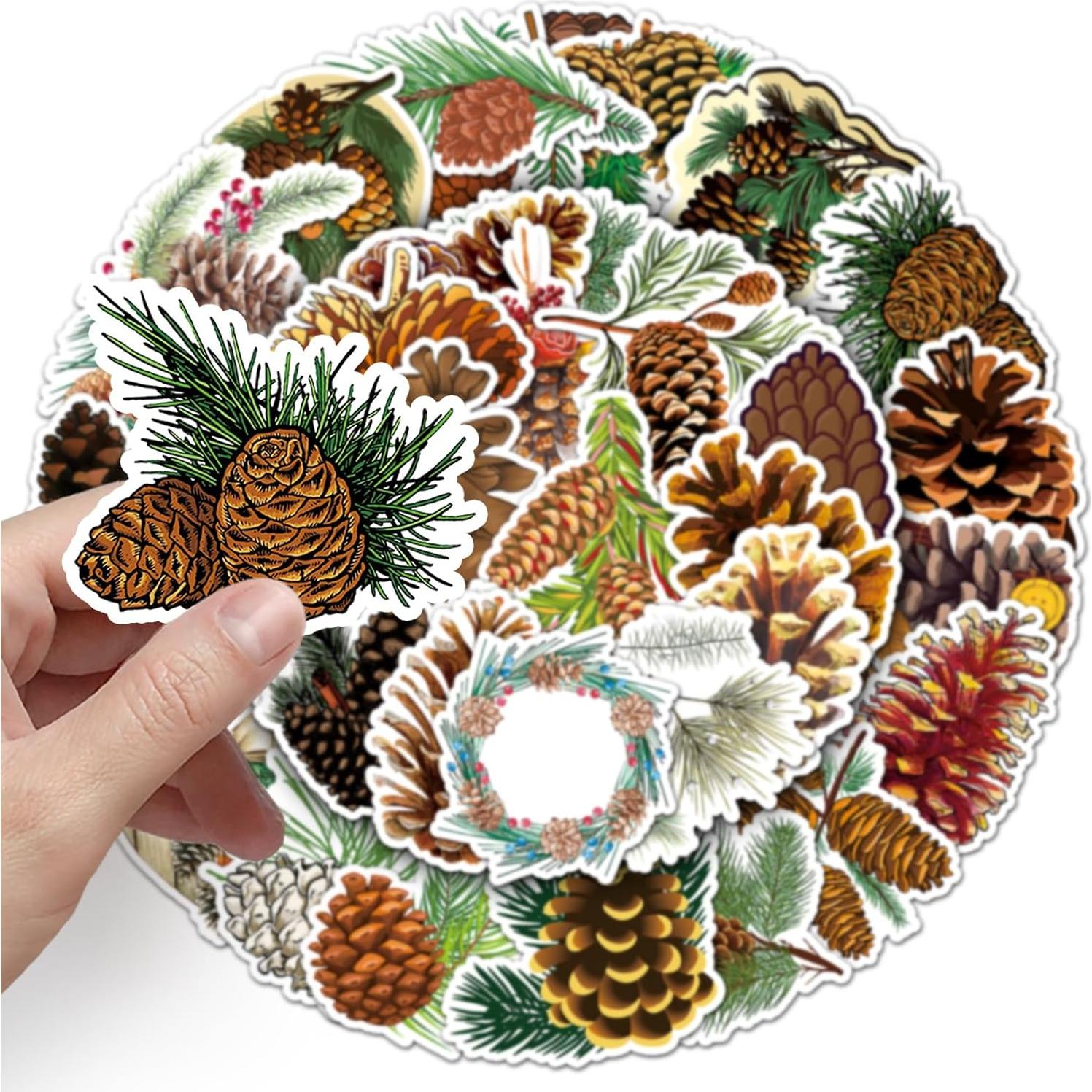 50 Pegatinas de Piña Jczzywsw - Vinilo Impermeable 3.8-7.6 cm