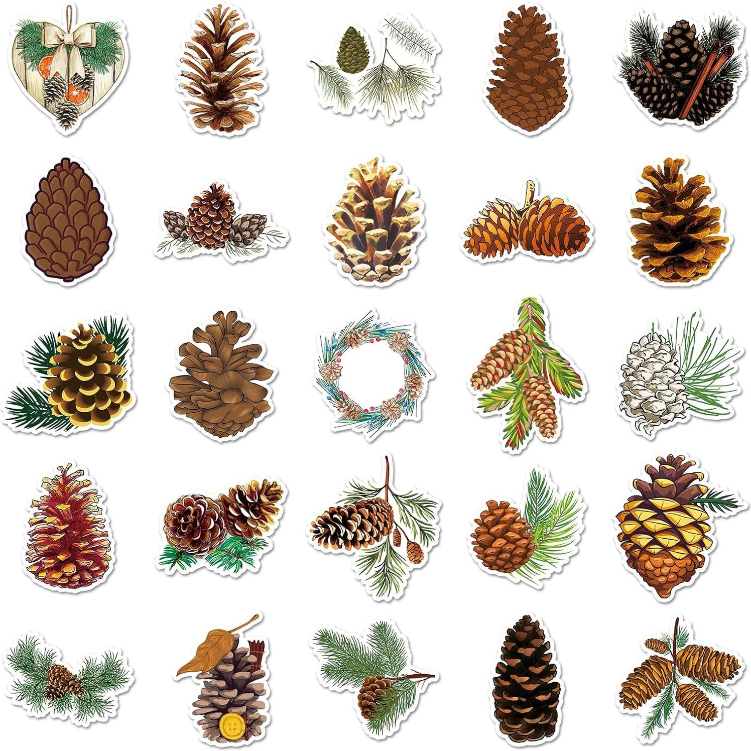 50 Pegatinas de Piña Jczzywsw - Vinilo Impermeable 3.8-7.6 cm