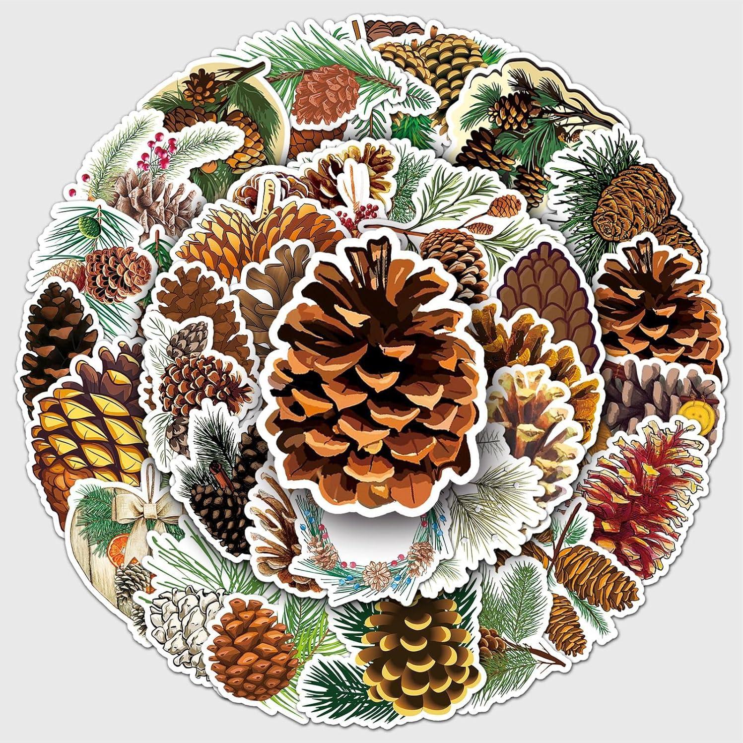 50 Pegatinas de Piña Jczzywsw - Vinilo Impermeable 3.8-7.6 cm