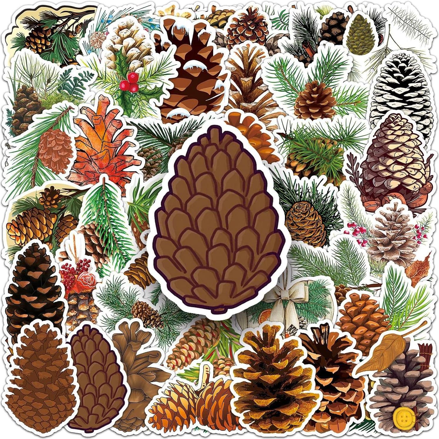 50 Pegatinas de Piña Jczzywsw - Vinilo Impermeable 3.8-7.6 cm