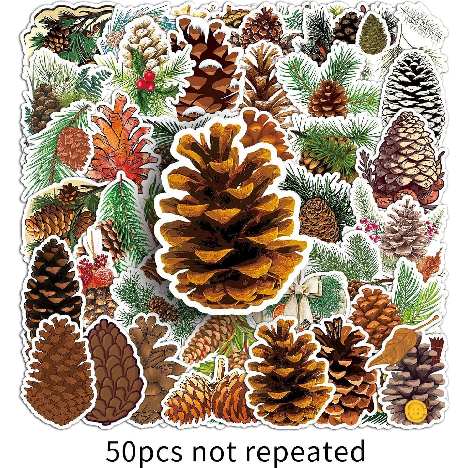 50 Pegatinas de Piña Jczzywsw - Vinilo Impermeable 3.8-7.6 cm