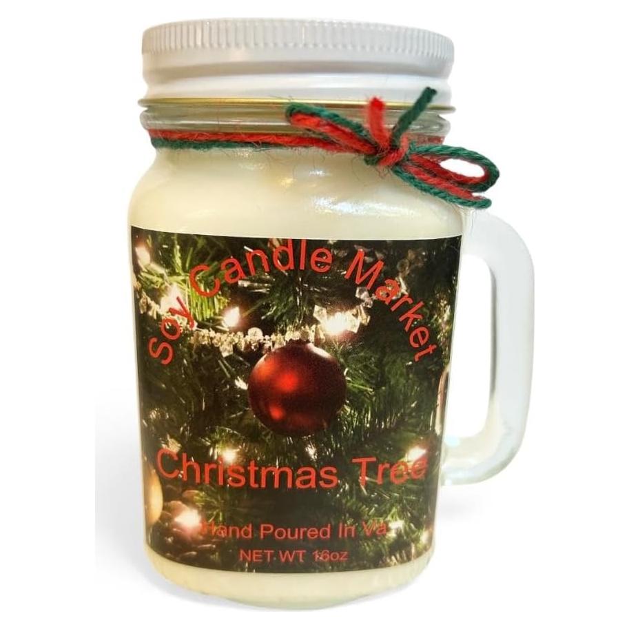 Vela Aromática de Soja SOY CANDLE MARKET 453.6 g Aroma Pino