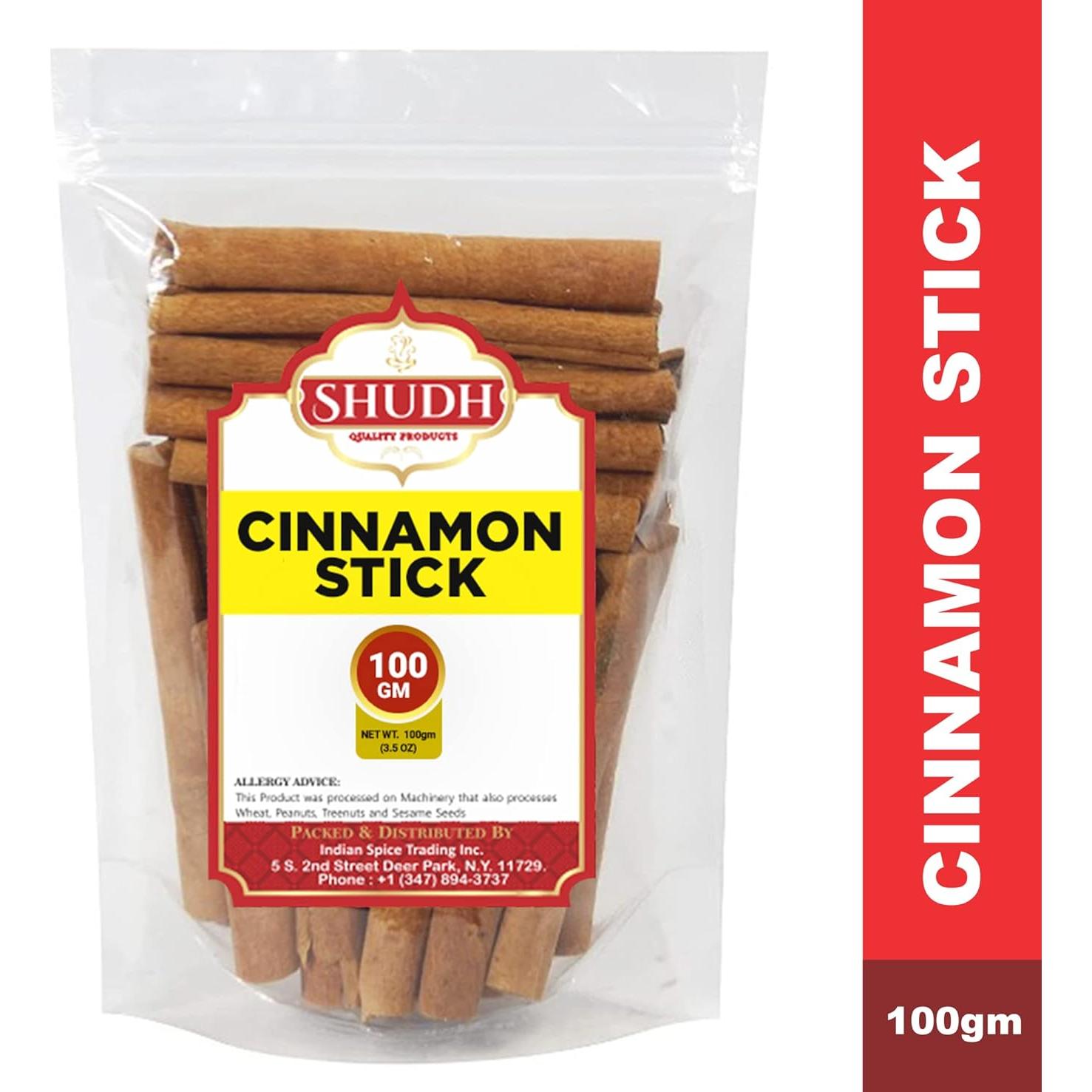 Palitos de Canela Cassia SHUDH 100g - 100% Natural Gourmet