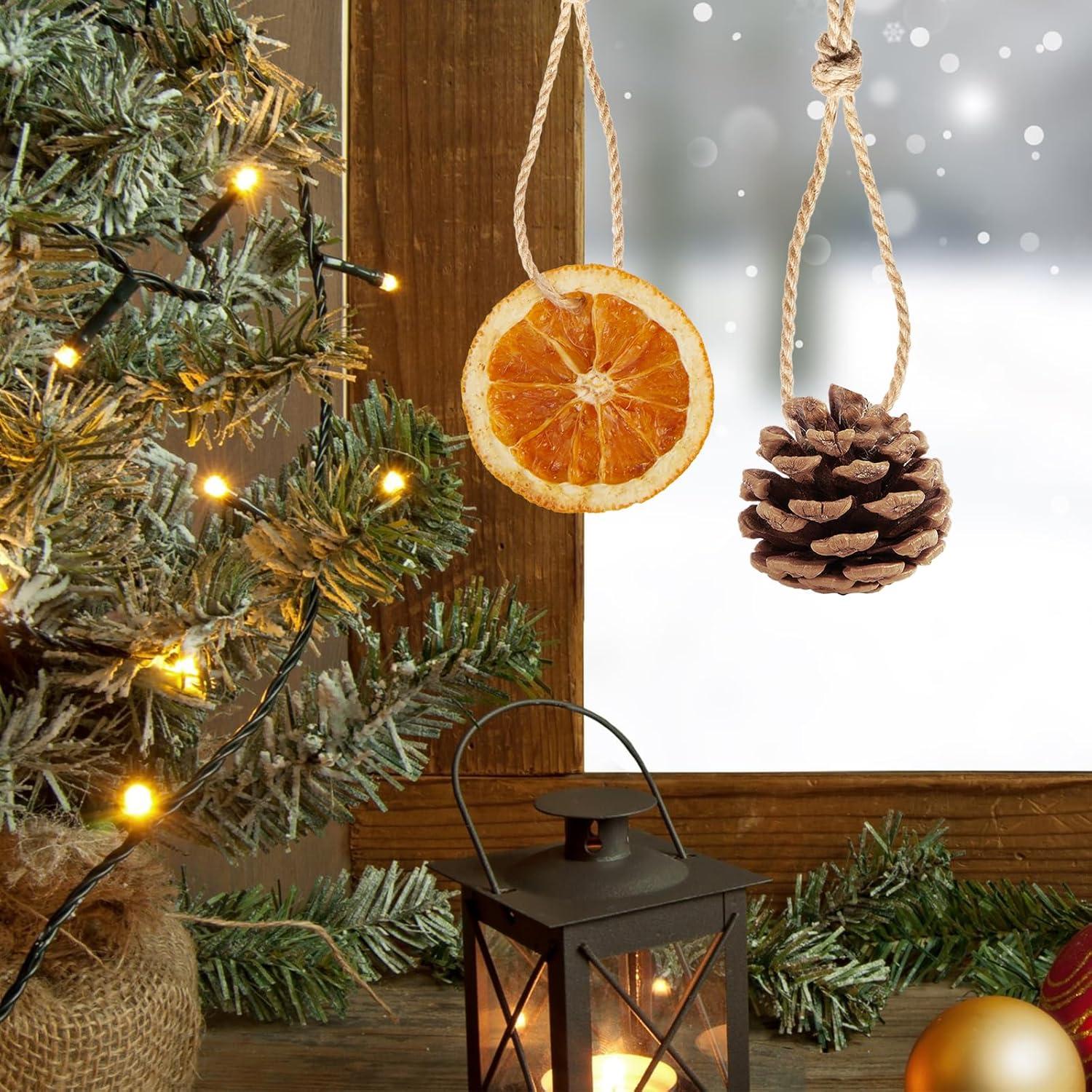 40 Adornos Naturales para Árbol de Navidad SOVOEY - Frutas Secas