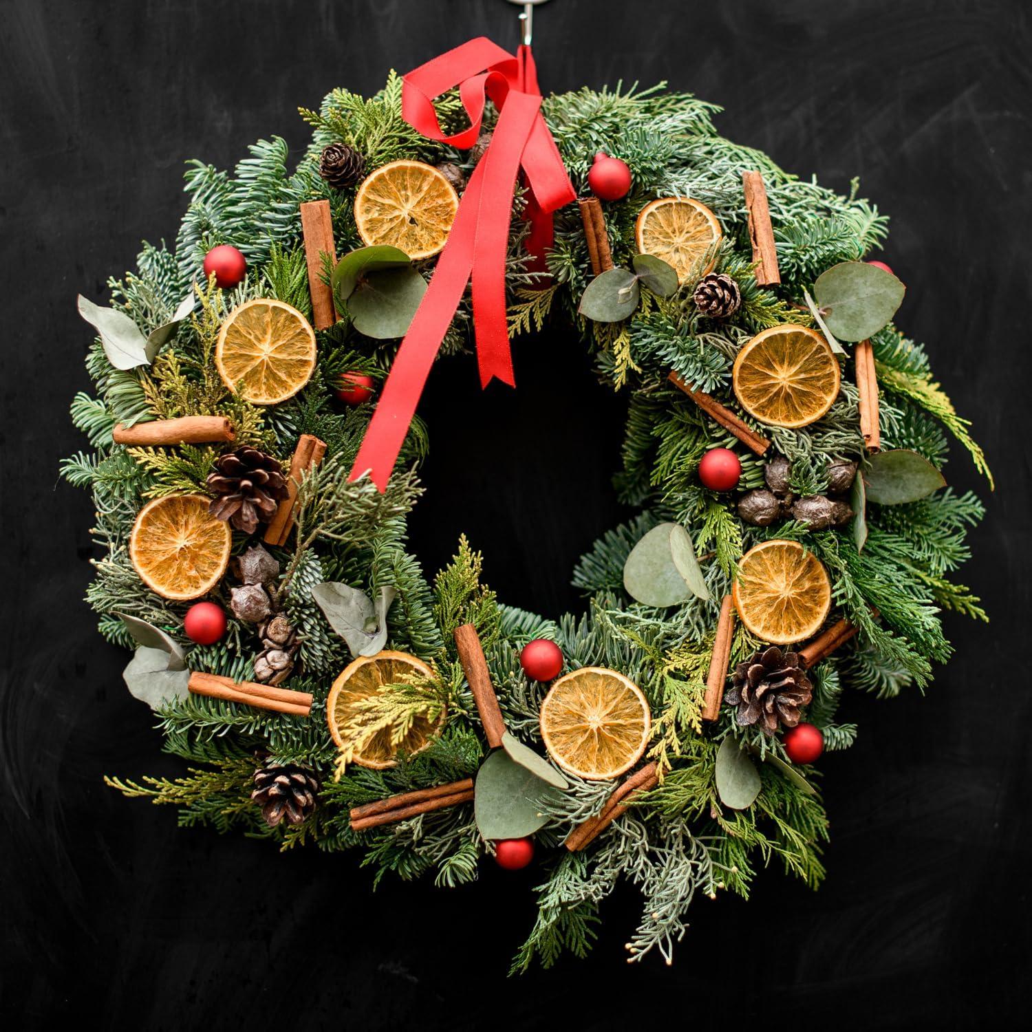 48 Piezas Adornos de Navidad Rústicos Benwanfee - Piñas, Naranjas y Canela