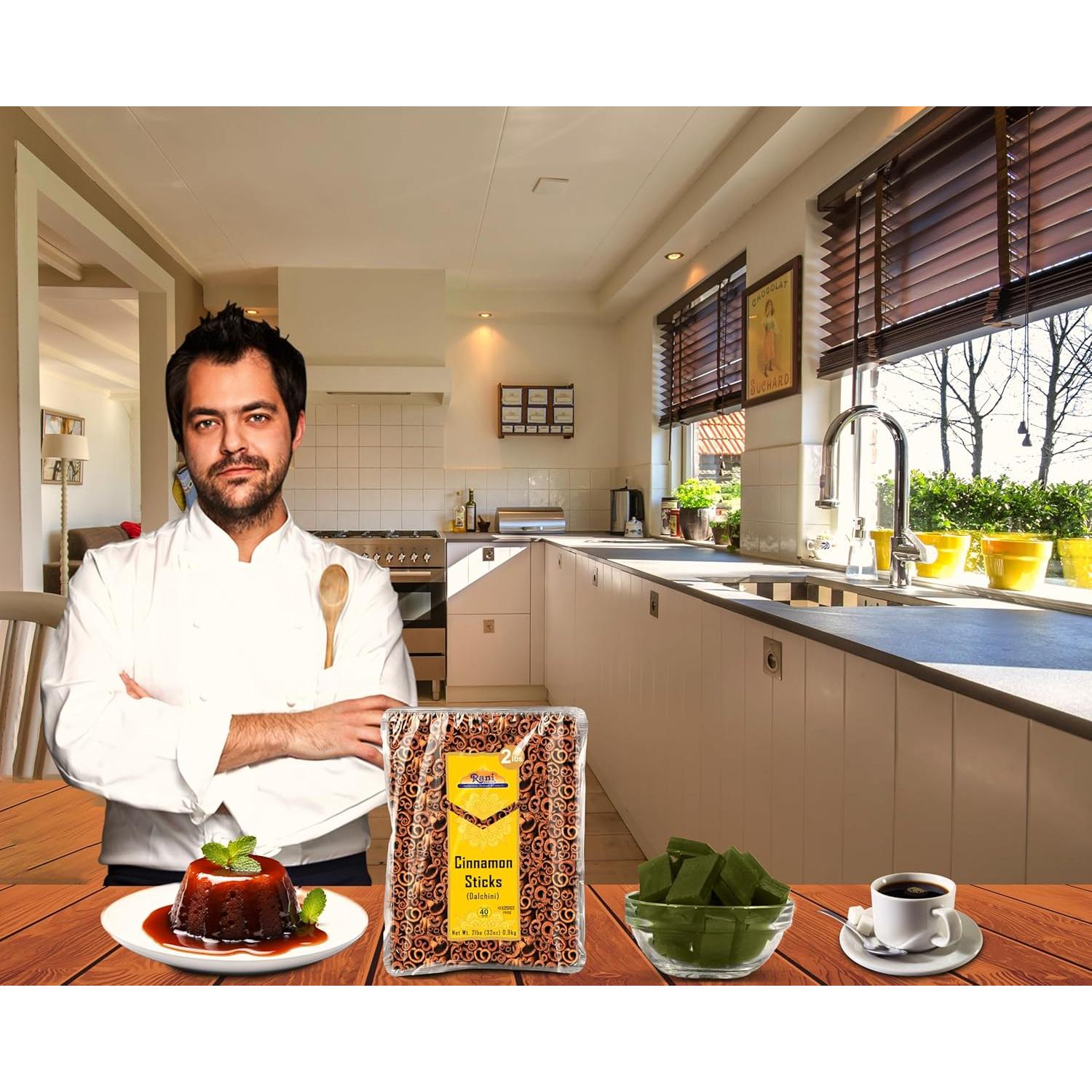 Palitos de Canela Rani 908g - Aroma Fuerte, Kosher, 175-200 Unidades