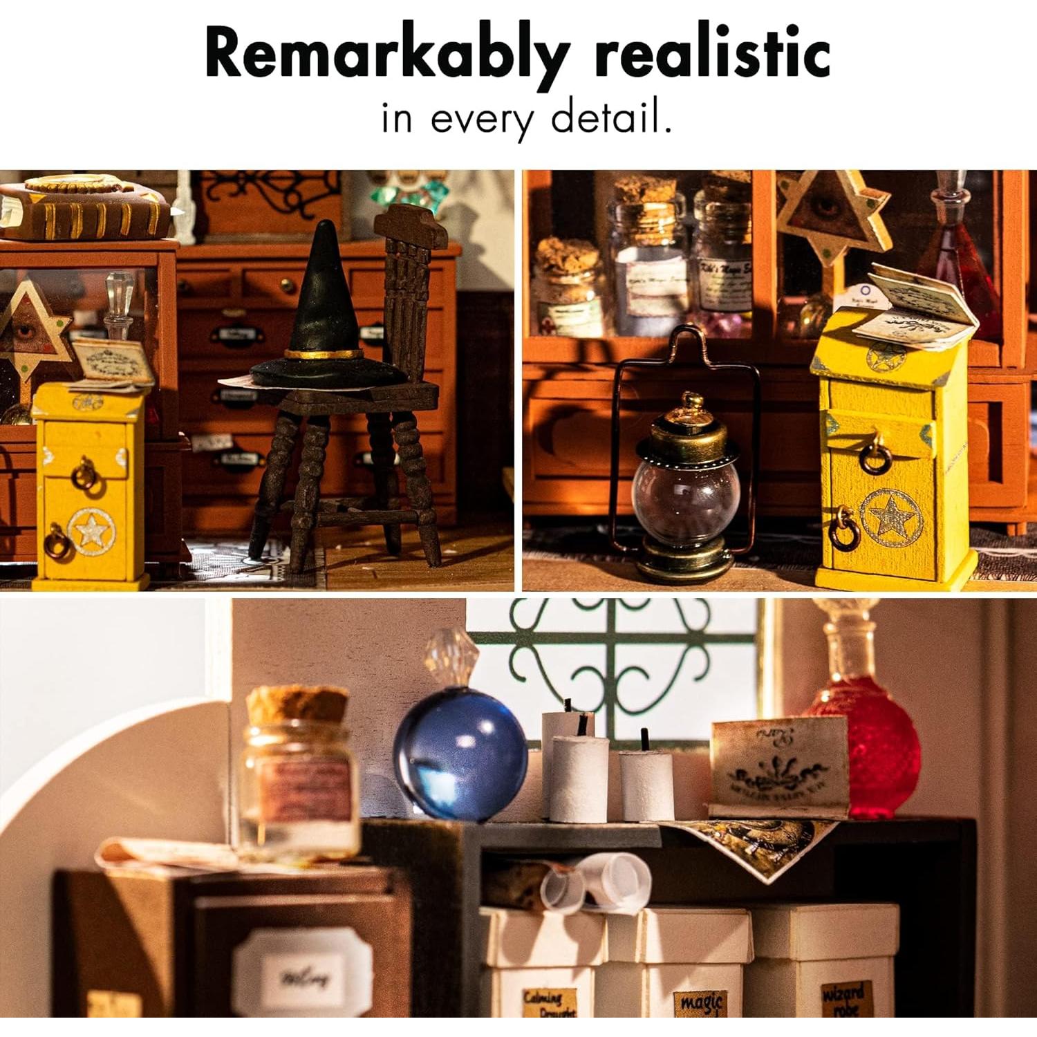 Kit Casa de Muñecas Rolife DG Miniatura DIY LED 21.5x17.8 cm