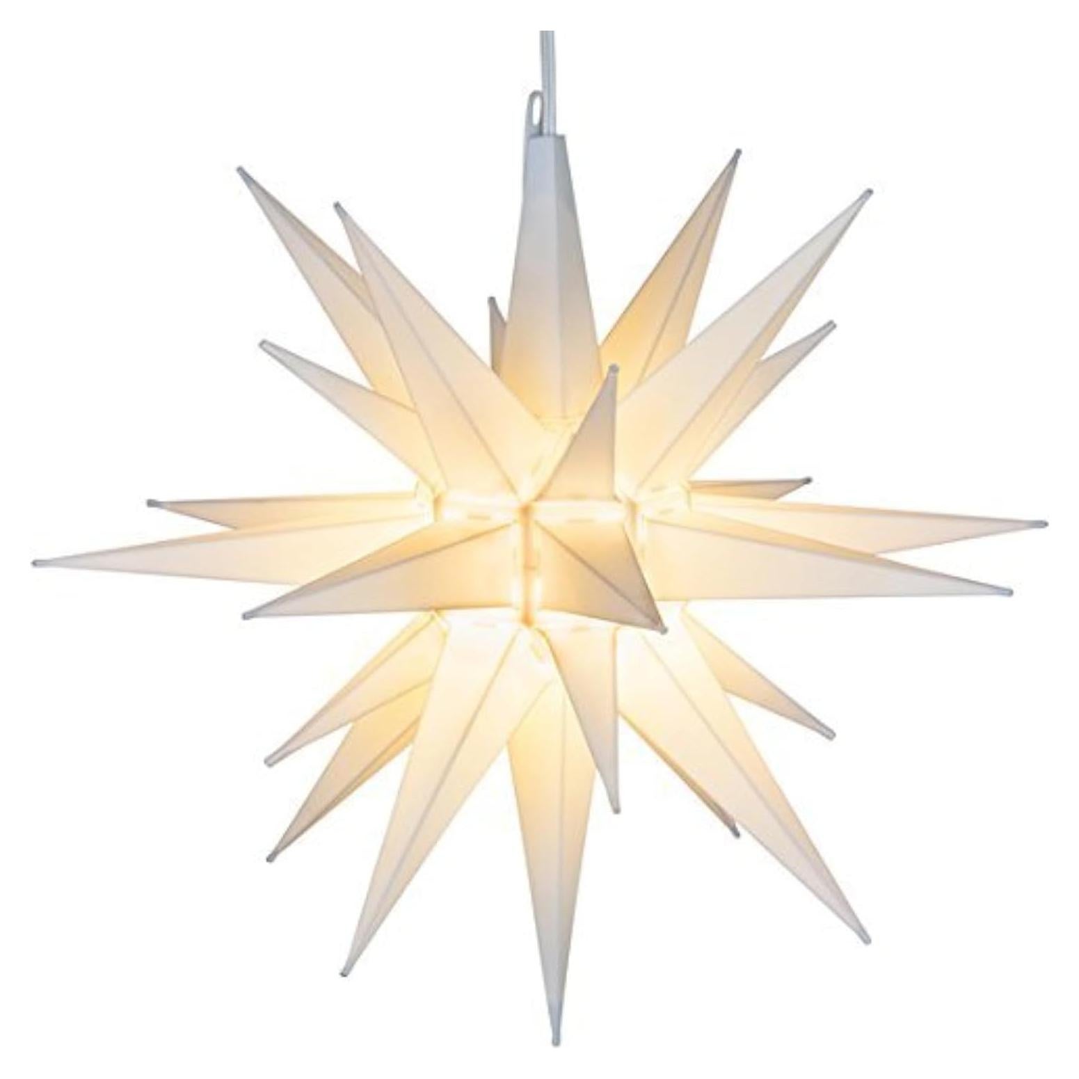 Estrella Moraviana LED Blanca Cálida 53 cm - Decoración Navideña