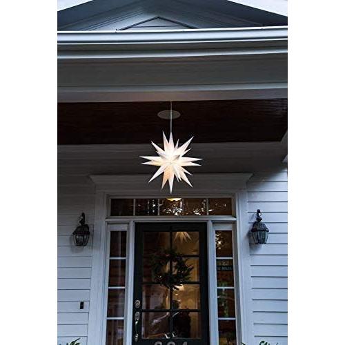 Estrella Moraviana LED Blanca Cálida 53 cm - Decoración Navideña