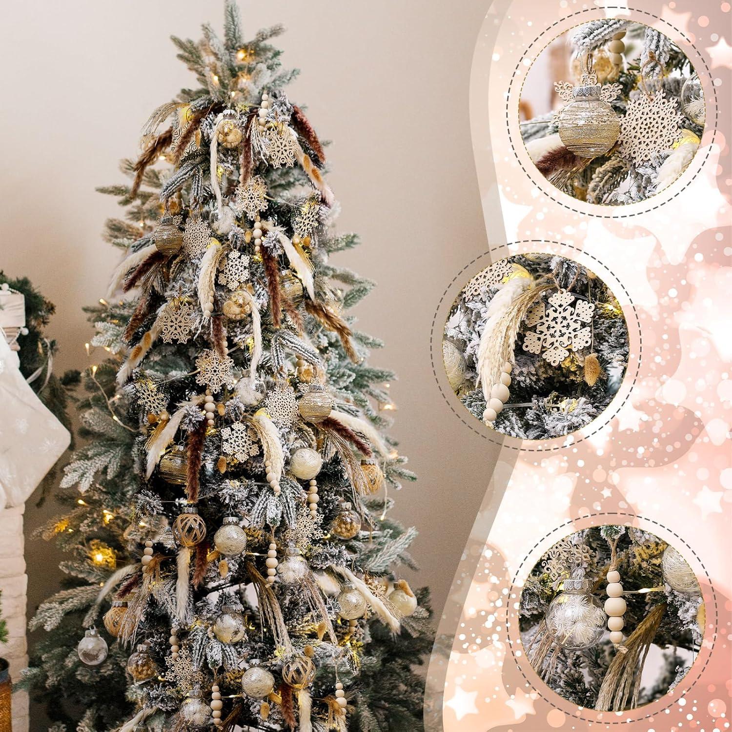 Juego de Decoración de Árbol de Navidad Boho 106 Pcs