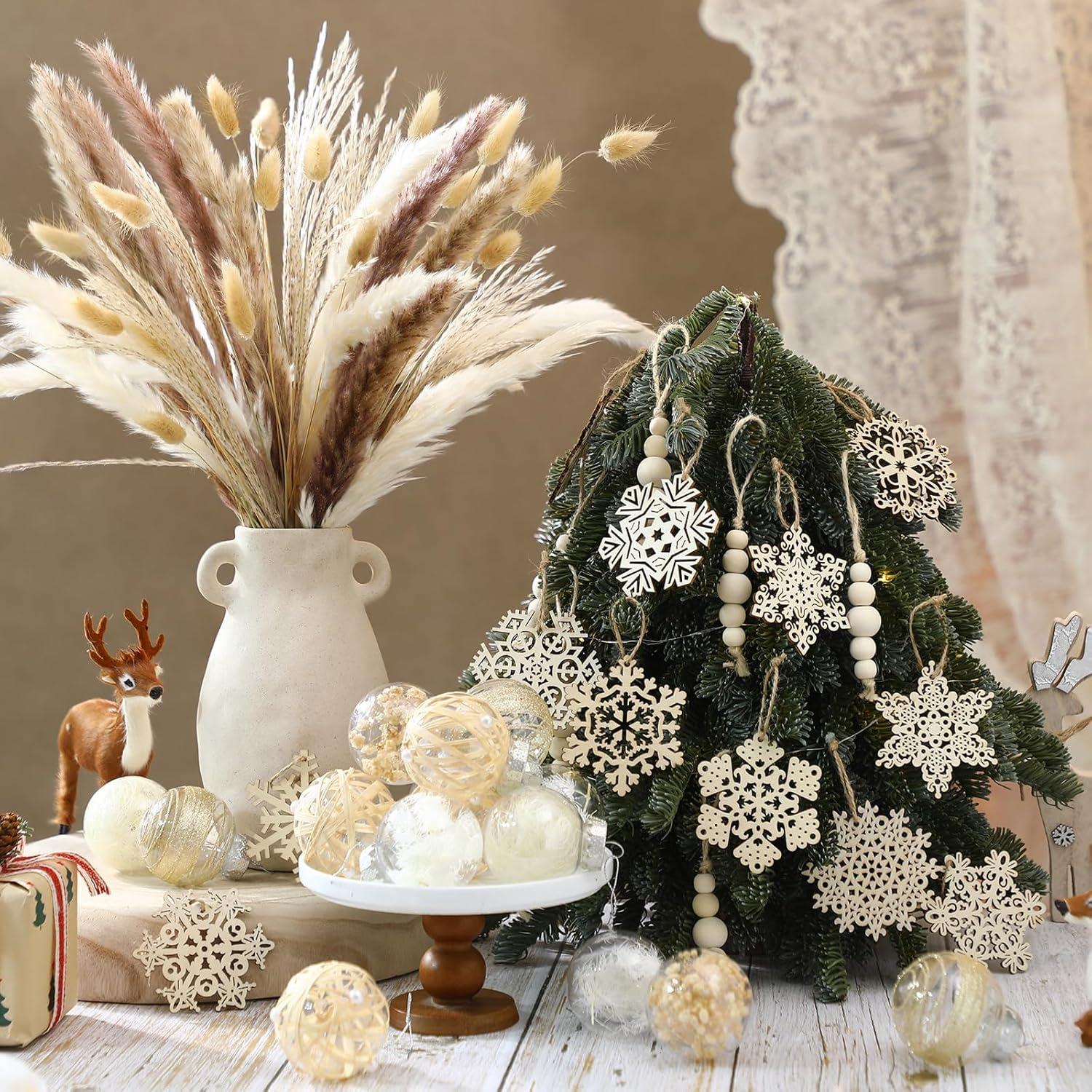 Juego de Decoración de Árbol de Navidad Boho 106 Pcs