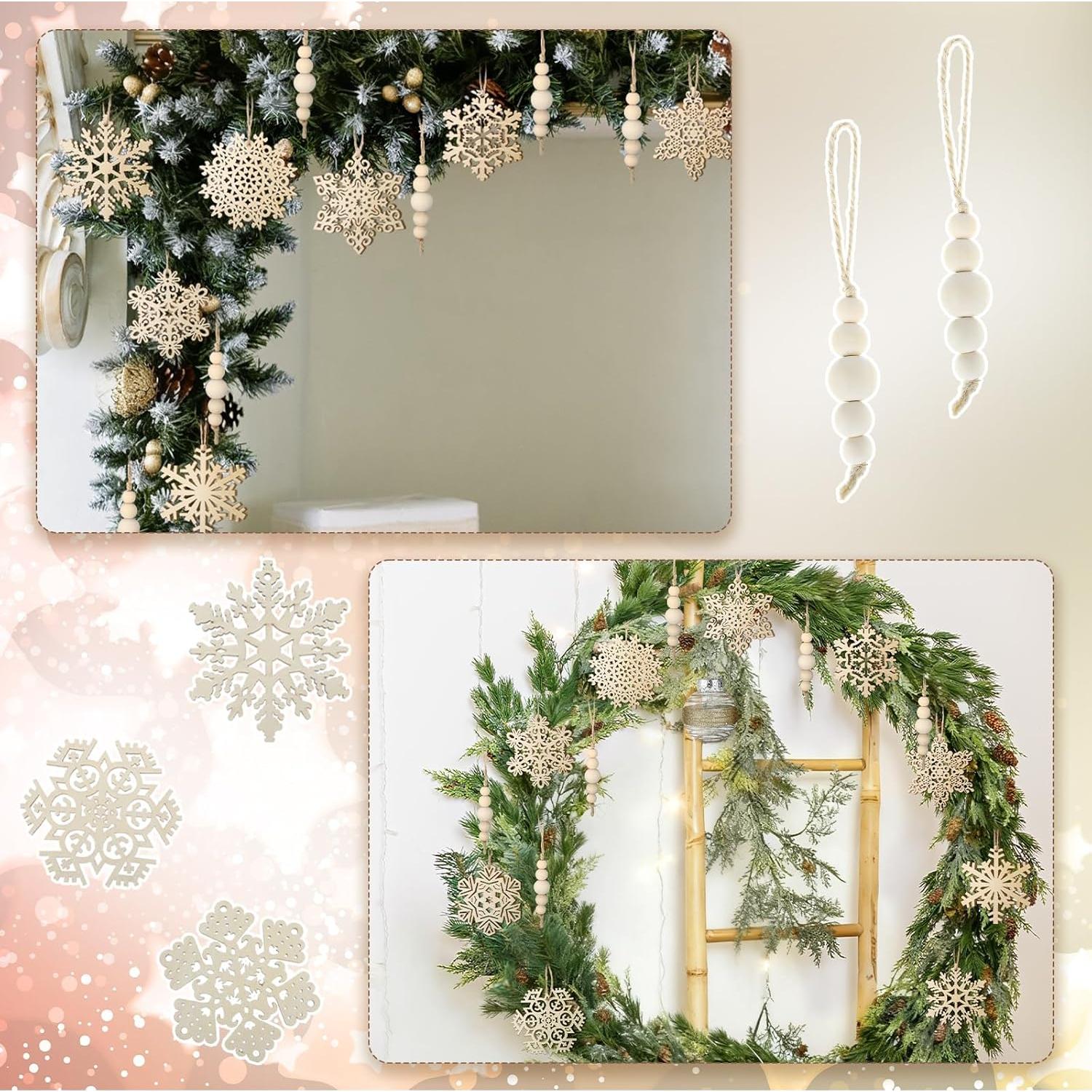 Juego de Decoración de Árbol de Navidad Boho 106 Pcs