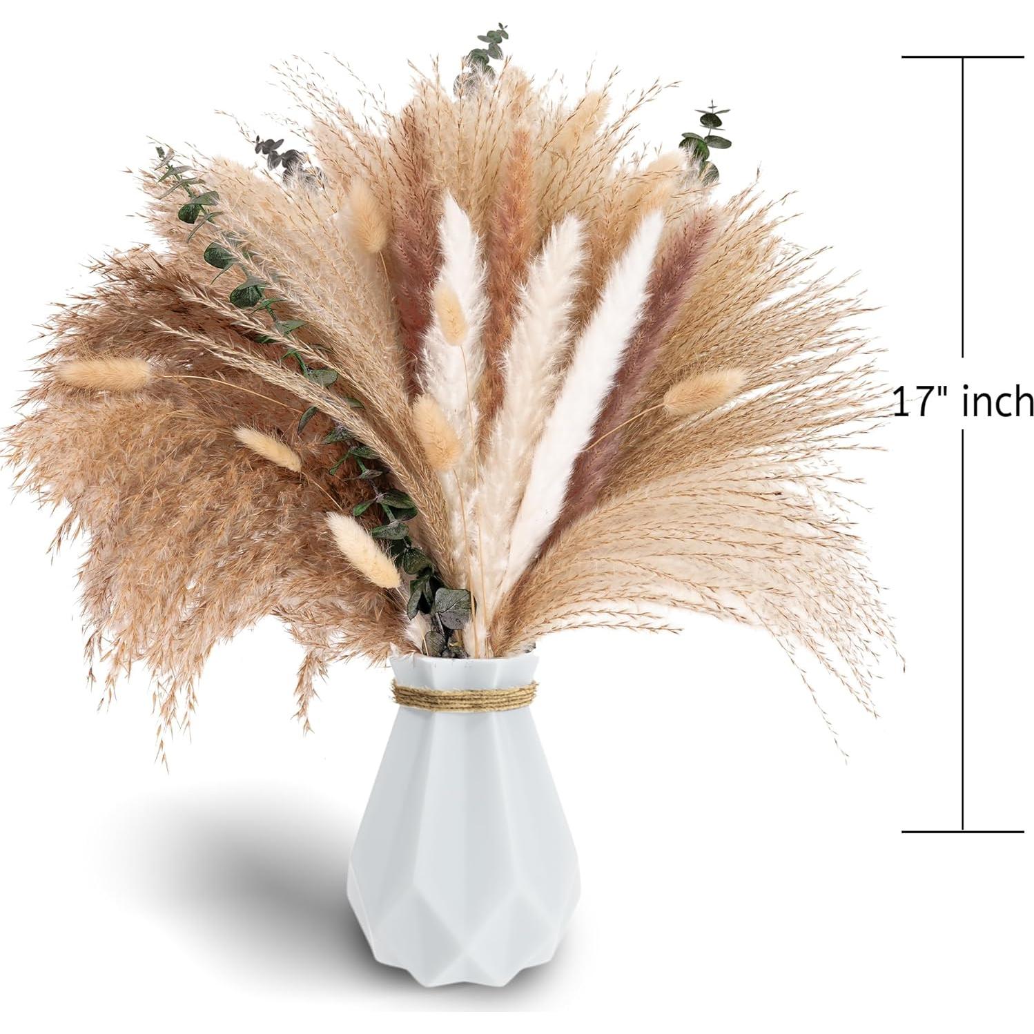 Centros de Mesa Boho Kocat con Hierba Pampas y Eucalipto