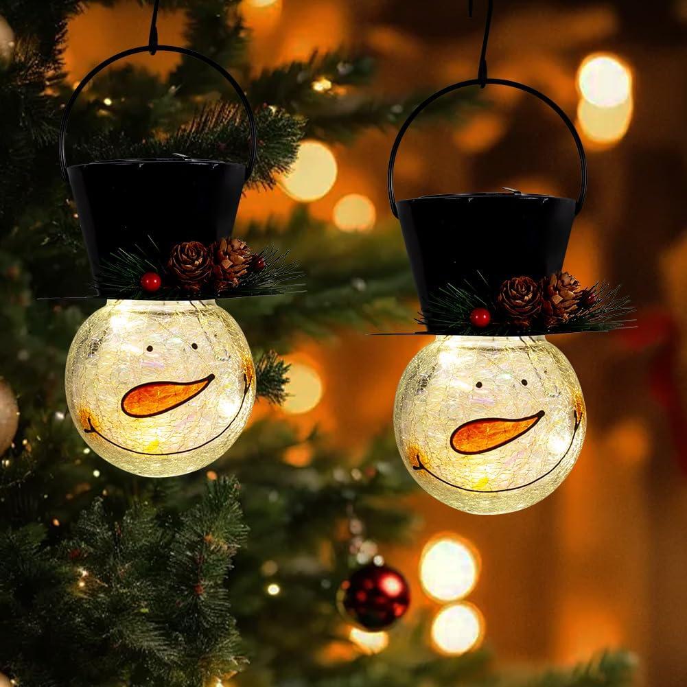 Lámparas Solares de Muñeco de Nieve 2 Pack Starsoul