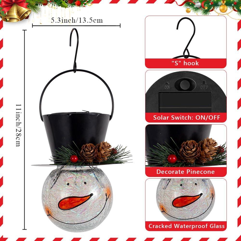 Lámparas Solares de Muñeco de Nieve 2 Pack Starsoul