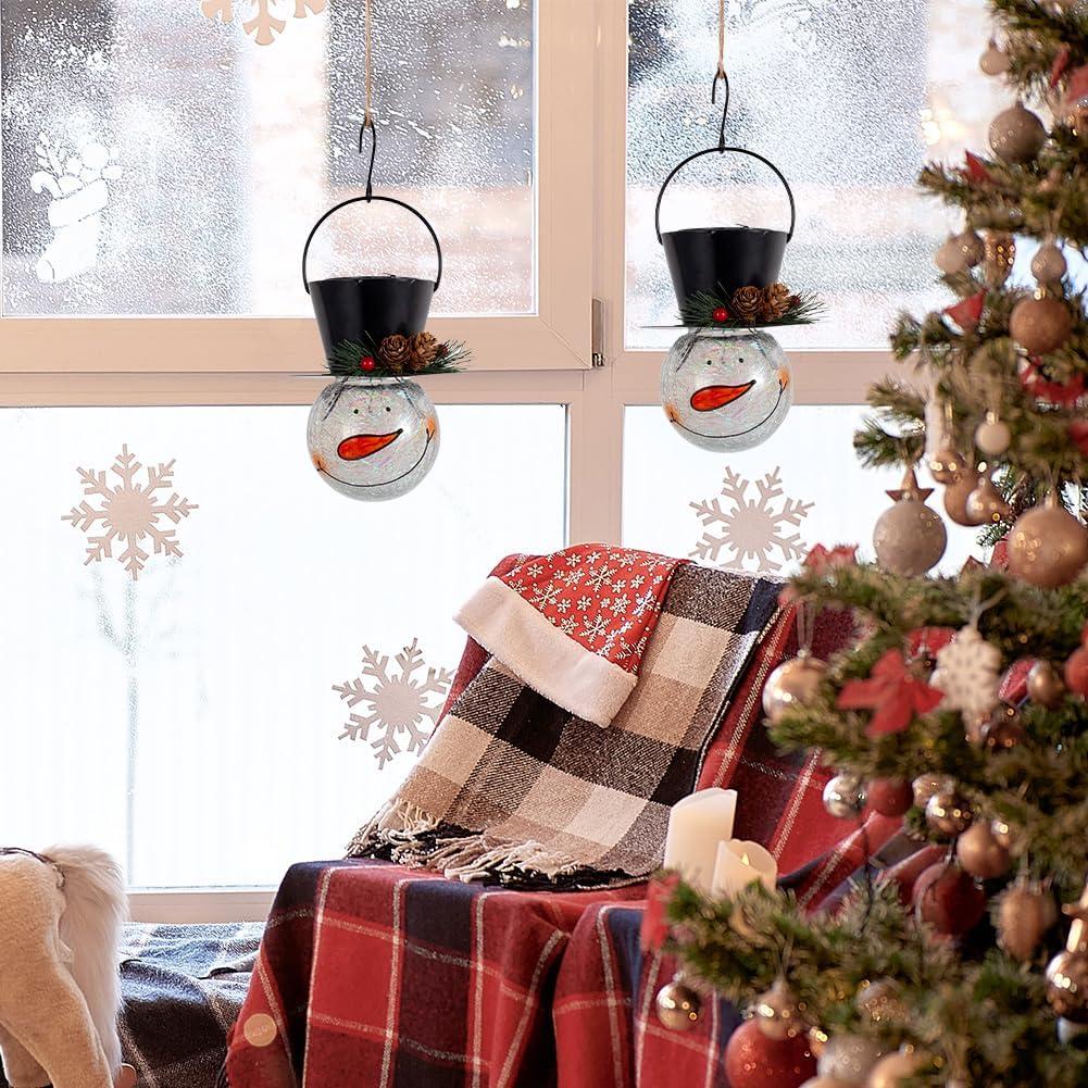 Lámparas Solares de Muñeco de Nieve 2 Pack Starsoul